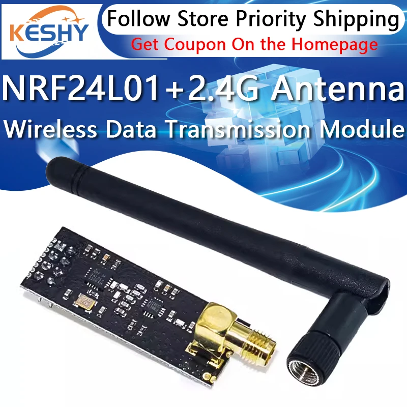 NRF24L01+ 2.4G Wireless Data Transmission Module 2.4GHz NRF24L01 Upgrade Version NRF24L01+PA+LNA 1000 Meters GT24 For Arduino
NRF24L01+ 2.4G Wireless Data Transmission Module 2.4GHz NRF24L01 Upgrade Version NRF24L01+PA+LNA 1000 Meters GT24 For Arduino