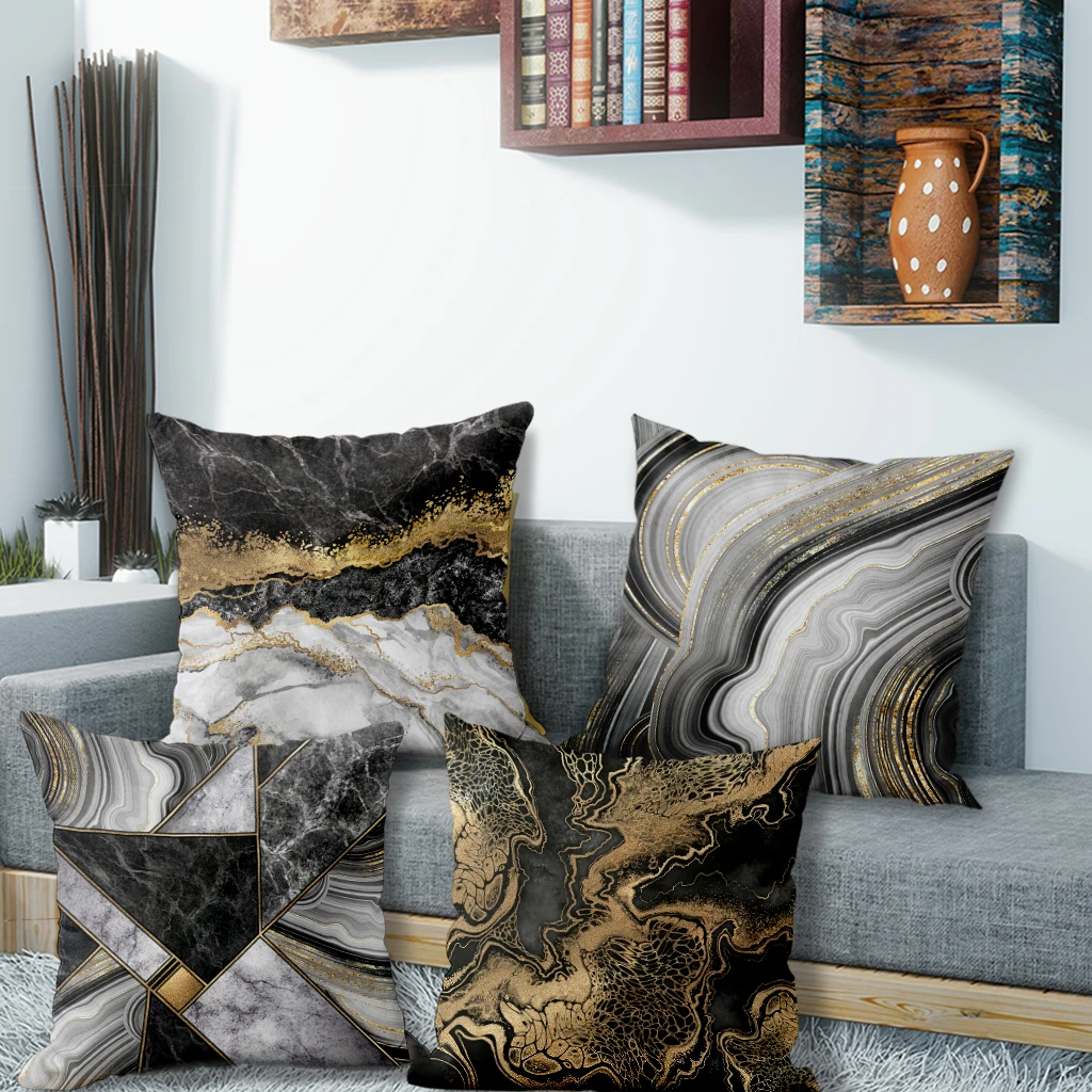 Marble Pattern Gold-Embellished PillowcasesSuitable for sofa car bedroom decorative cushion cover pillow cover
Marble Pattern Gold-Embellished PillowcasesSuitable for sofa car bedroom decorative cushion cover pillow cover