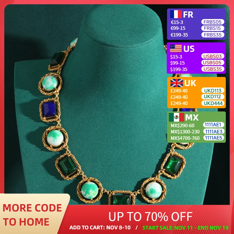 Роскошные изумрудно-зеленые стеклянные круглые квадратные ожерелья золотого цвета, антикварные ювелирные изделия, короткие винтажные женские аксессуары, сказочное колье
Роскошные изумрудно-зеленые стеклянные круглые квадратные ожерелья золотого цвета, антикварные ювелирные изделия, короткие винтажные женские аксессуары, сказочное колье
