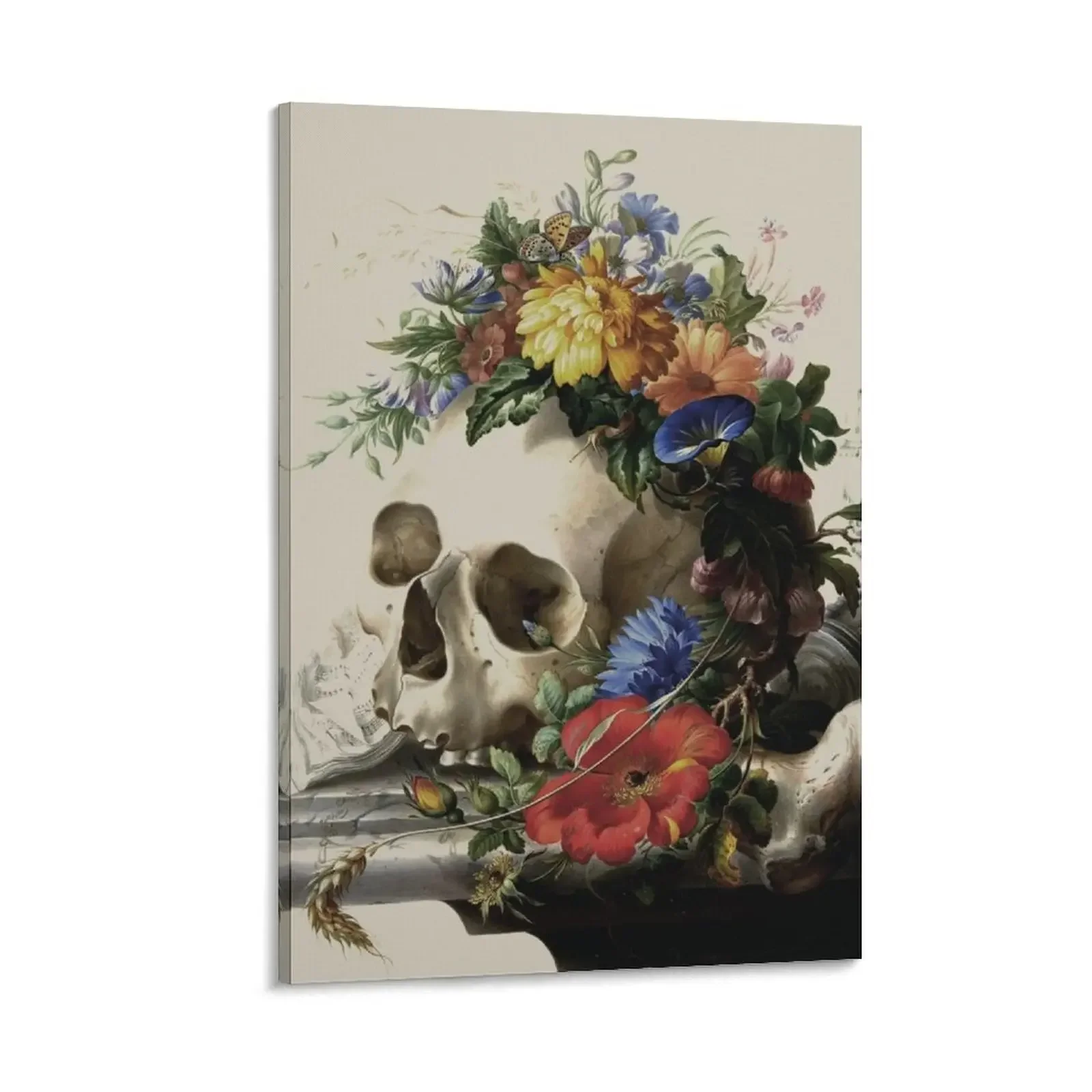 Skull and Flowers poster Canvas Painting house decoration house decorations paintings wall decor room decor 
Skull and Flowers poster Canvas Painting house decoration house decorations paintings wall decor room decor