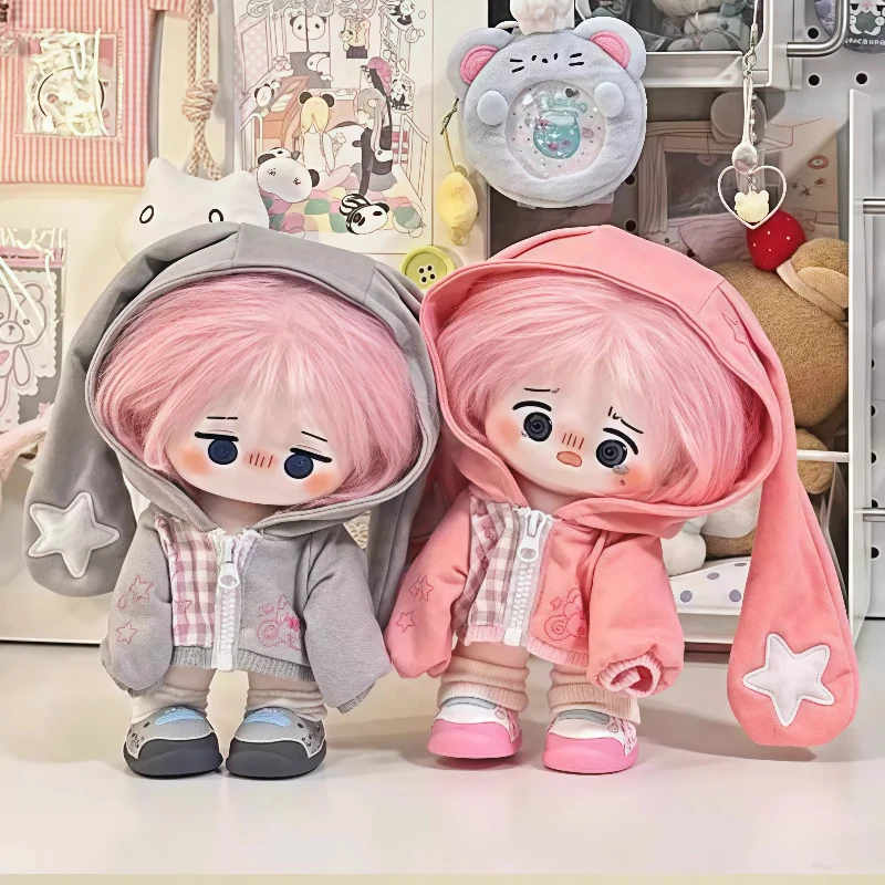 20cm Cotton Doll Hoodie Long Rabbit Ears Cute Kawaii No Attribute Soft Zipper Sweatshirt Outfit For Stuffed Plush Doll Clothes
20cm Cotton Doll Hoodie Long Rabbit Ears Cute Kawaii No Attribute Soft Zipper Sweatshirt Outfit For Stuffed Plush Doll Clothes