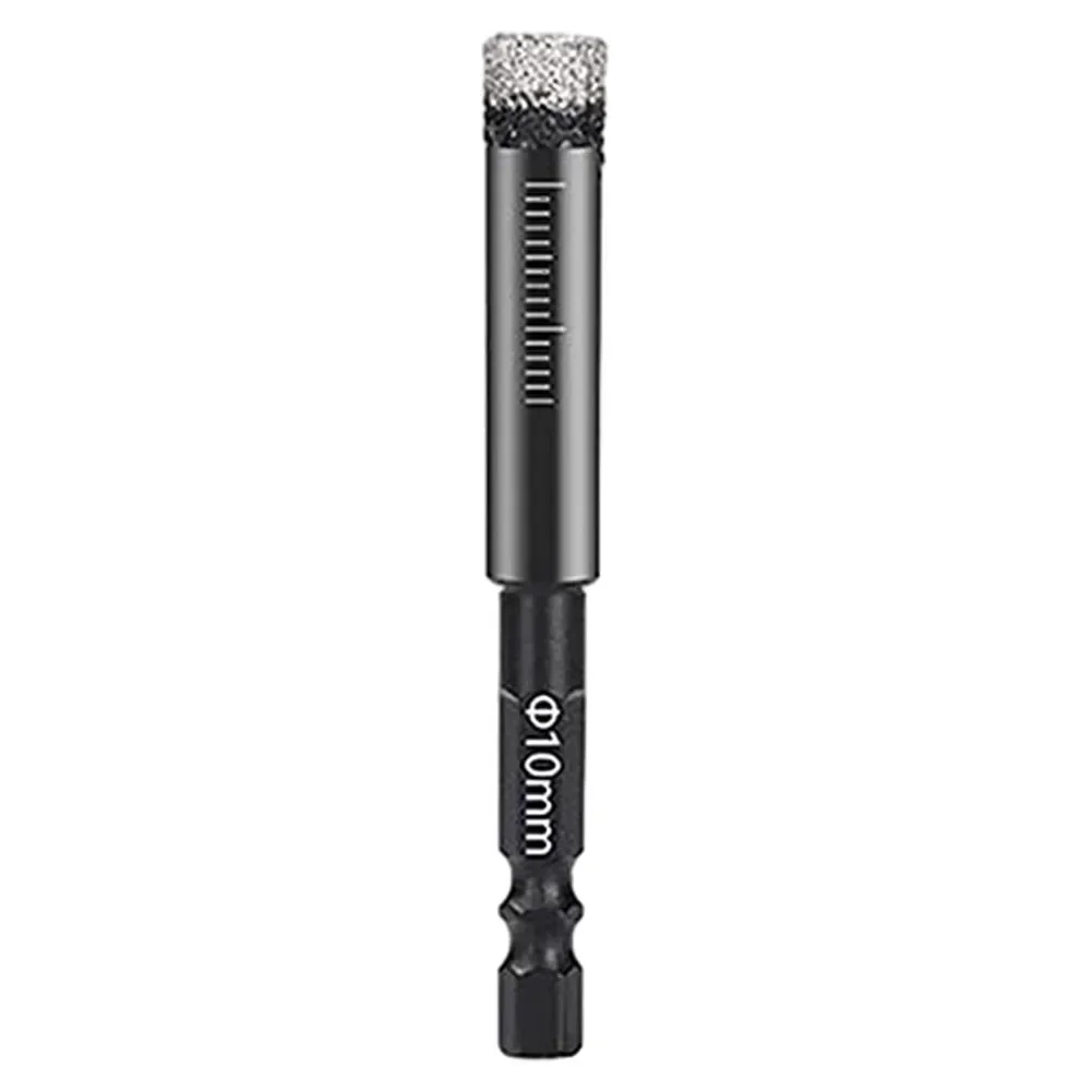 1pc 6-12mm Hex Handle Vacuum Brazed Diamond Dry Drill Bits Hole Saw Cutter Black For Drilling Granite & Marble / Masonry
1pc 6-12mm Hex Handle Vacuum Brazed Diamond Dry Drill Bits Hole Saw Cutter Black For Drilling Granite & Marble / Masonry