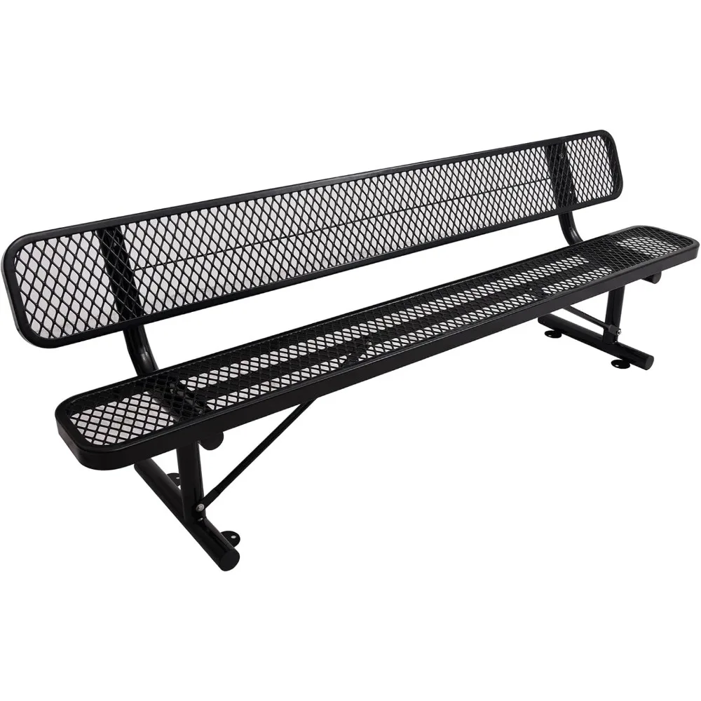 6Ft Outdoor Bench with Back Portable Frame, Outdoor Steel Park Bench with Backrest, Expanded Metal Mesh Bench for Outside, Lawn,
6Ft Outdoor Bench with Back Portable Frame, Outdoor Steel Park Bench with Backrest, Expanded Metal Mesh Bench for Outside, Lawn,