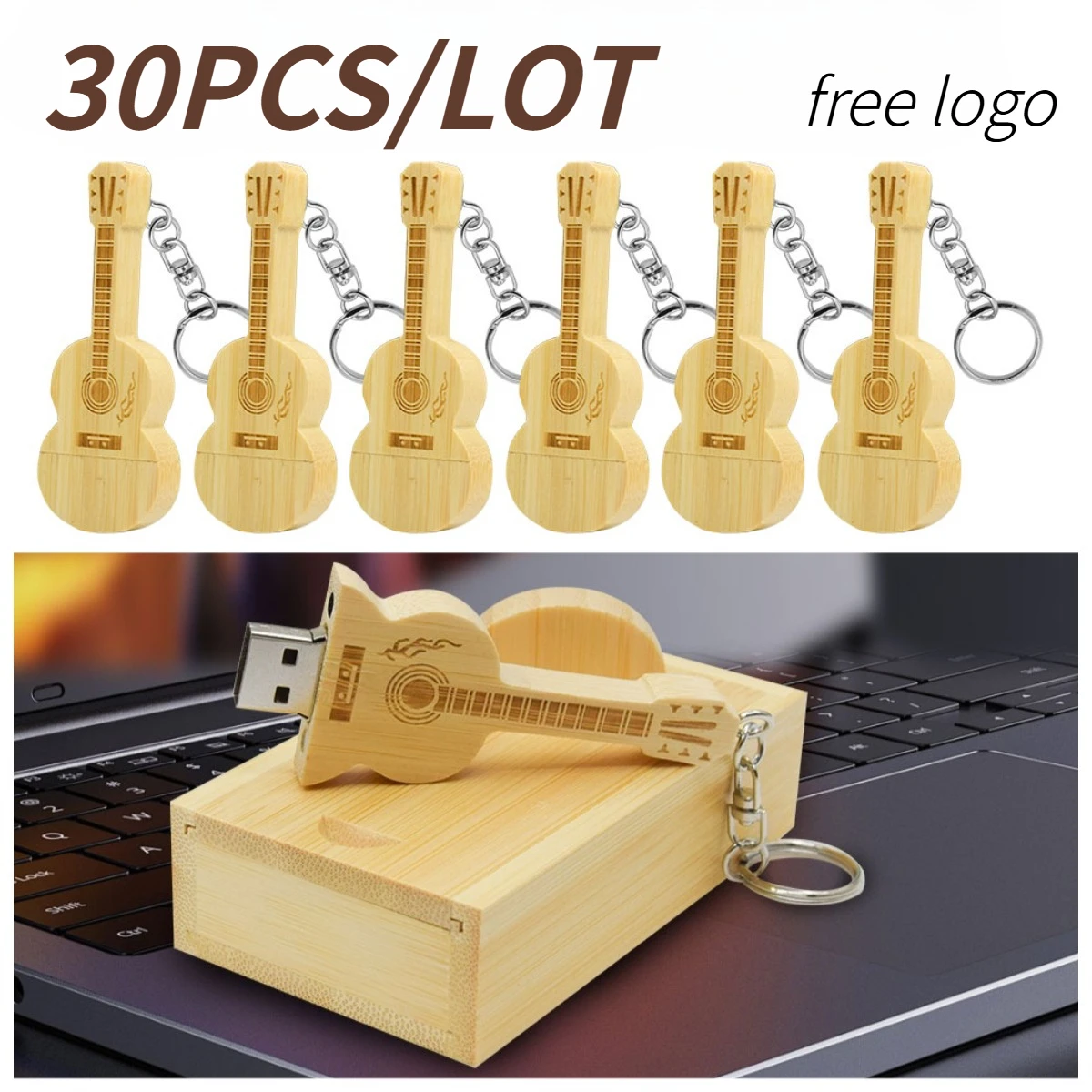 30pcs/lot Wooden Guitar Flash Drive Usb 2.0 + Box Pen Drive 4GB 8GB 16GB 32GB 64GB U Disk Free Custom Logo Creative Gift U Disk
30pcs/lot Wooden Guitar Flash Drive Usb 2.0 + Box Pen Drive 4GB 8GB 16GB 32GB 64GB U Disk Free Custom Logo Creative Gift U Disk