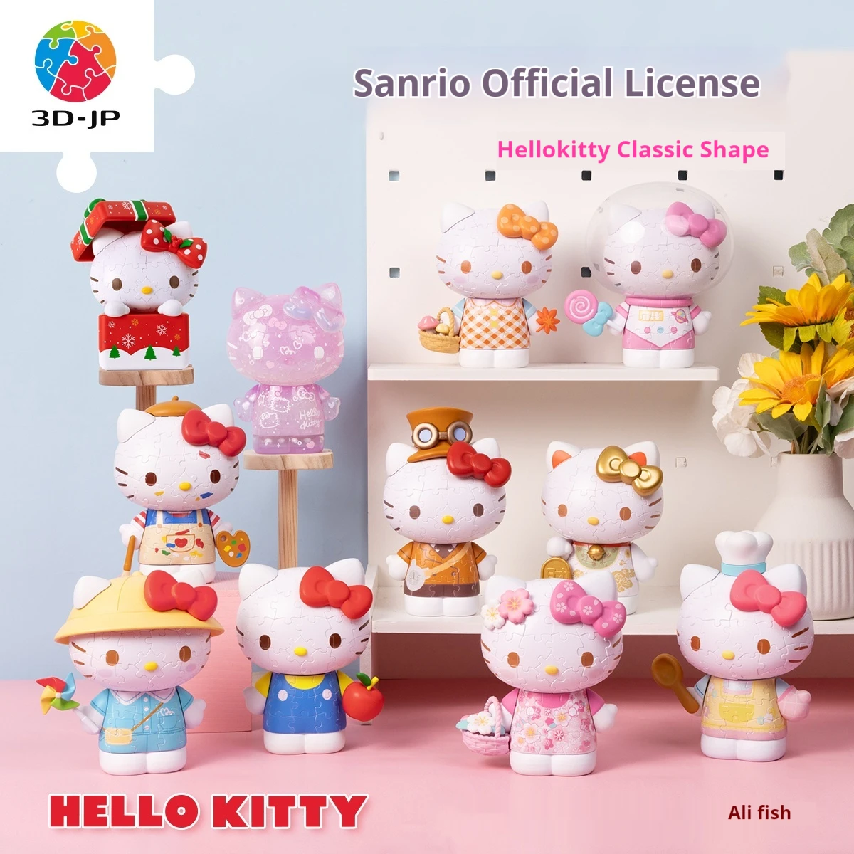 3D-JP Genuine Sanrio Hello Kitty 50th Anniversary Anime Figures Three-Dimensional Assembling Toys Ornaments Kids Christmas Gifts
3D-JP Genuine Sanrio Hello Kitty 50th Anniversary Anime Figures Three-Dimensional Assembling Toys Ornaments Kids Christmas Gifts