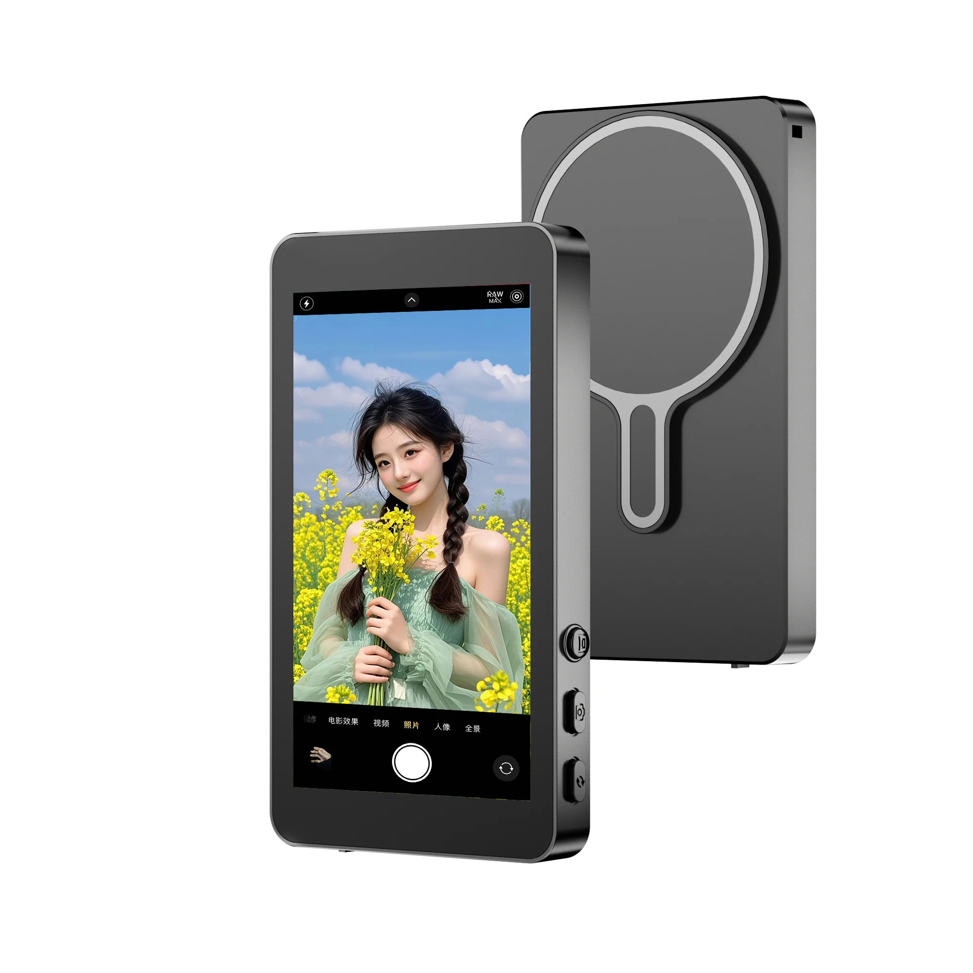 Real-Time Mirroring Vlog Selfie Display Magnetic Clamp Mount Mobile Phone Accessory for iPhone and Android
Real-Time Mirroring Vlog Selfie Display Magnetic Clamp Mount Mobile Phone Accessory for iPhone and Android