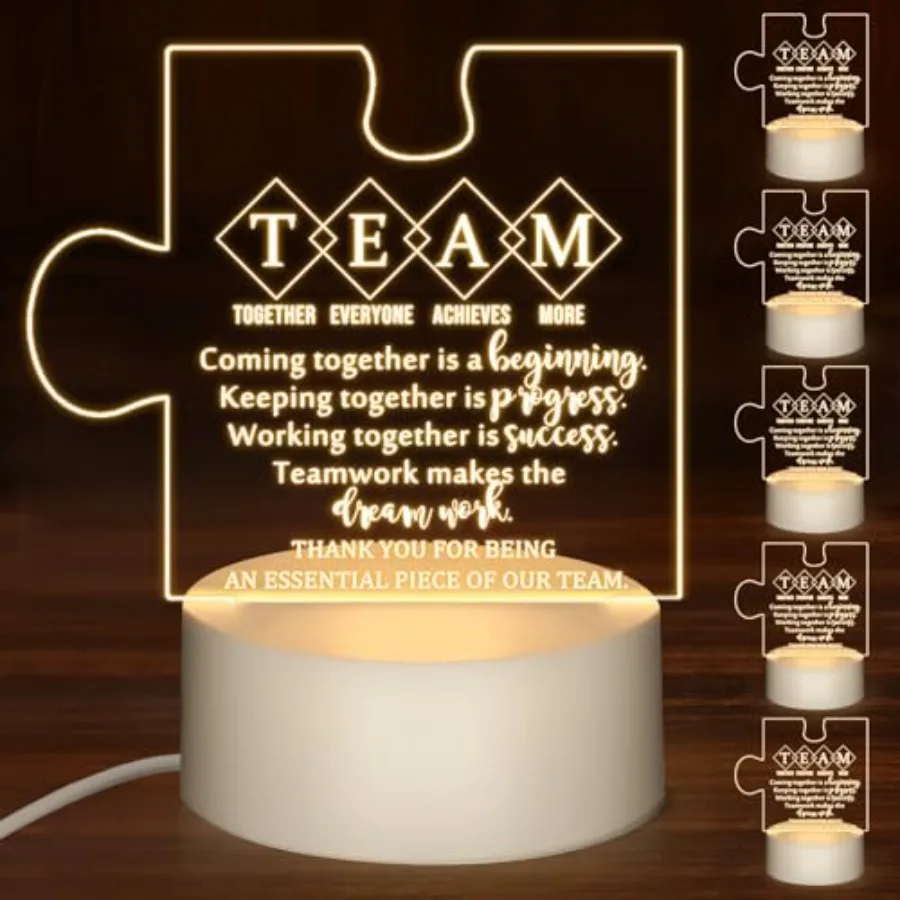 Pcs Team Appreciation Gifts Bulk for Teacher Acrylic LED Night Light Lamp Inspirational Thank You Gifts for Teacher Women Offic
Pcs Team Appreciation Gifts Bulk for Teacher Acrylic LED Night Light Lamp Inspirational Thank You Gifts for Teacher Women Offic