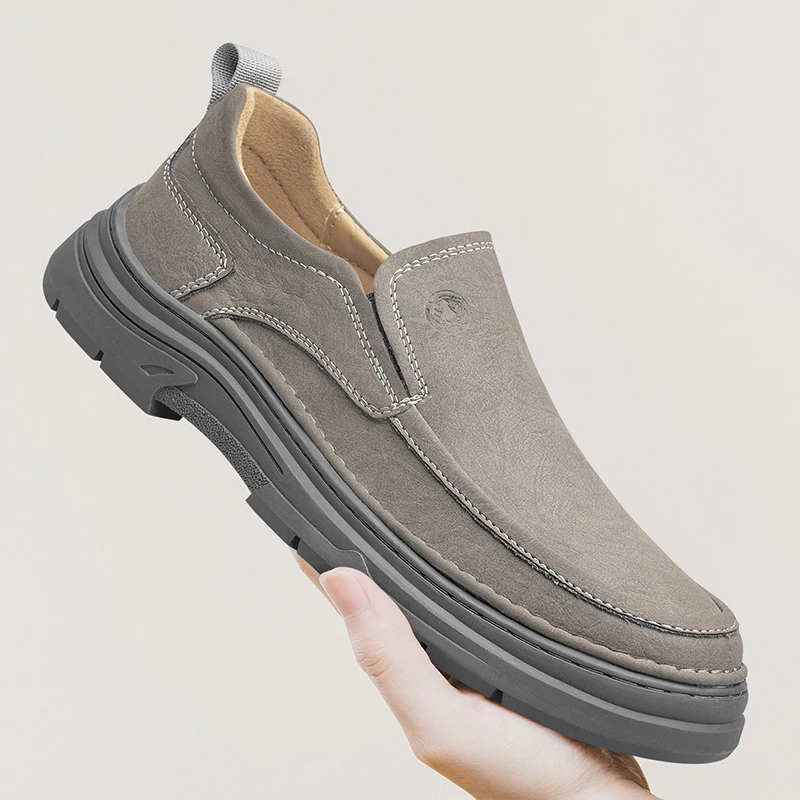 Повседневная кожаная мужская oes без шнуровки, дышащая резиновая подошва с круглым носком на плоском каблуке, удобная кожаная подошва для отдыха
Повседневная кожаная мужская oes без шнуровки, дышащая резиновая подошва с круглым носком на плоском каблуке, удобная кожаная подошва для отдыха