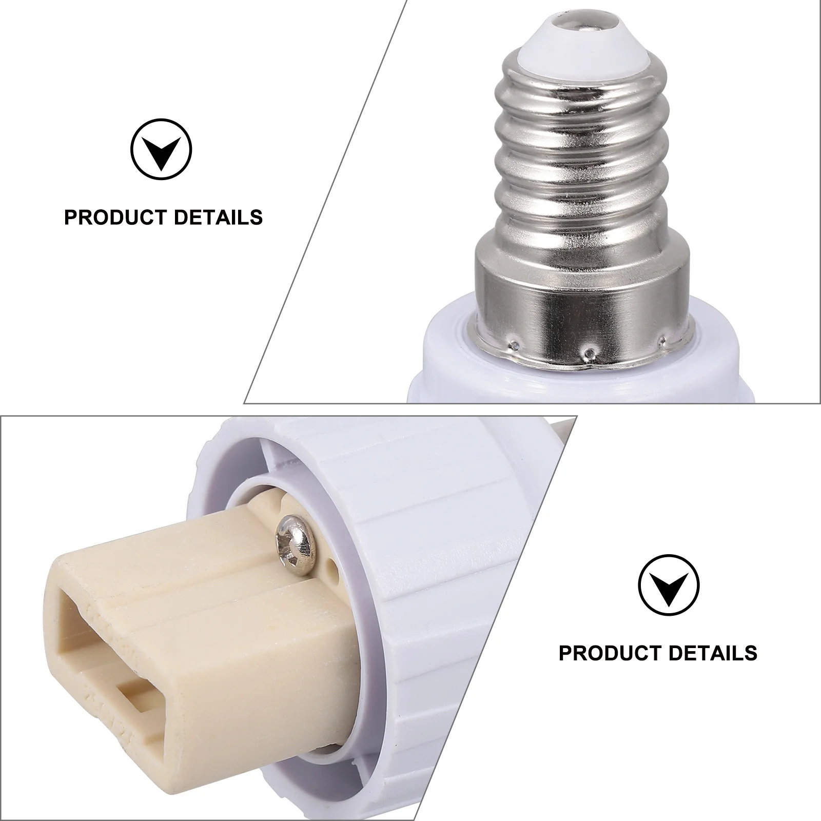 4Pcs Light Bulb Converter Reliable E14 to G9 Lamp Holder Adapter Suitable for Home Hotel Restaurant LED Light Adapter Socket
4Pcs Light Bulb Converter Reliable E14 to G9 Lamp Holder Adapter Suitable for Home Hotel Restaurant LED Light Adapter Socket