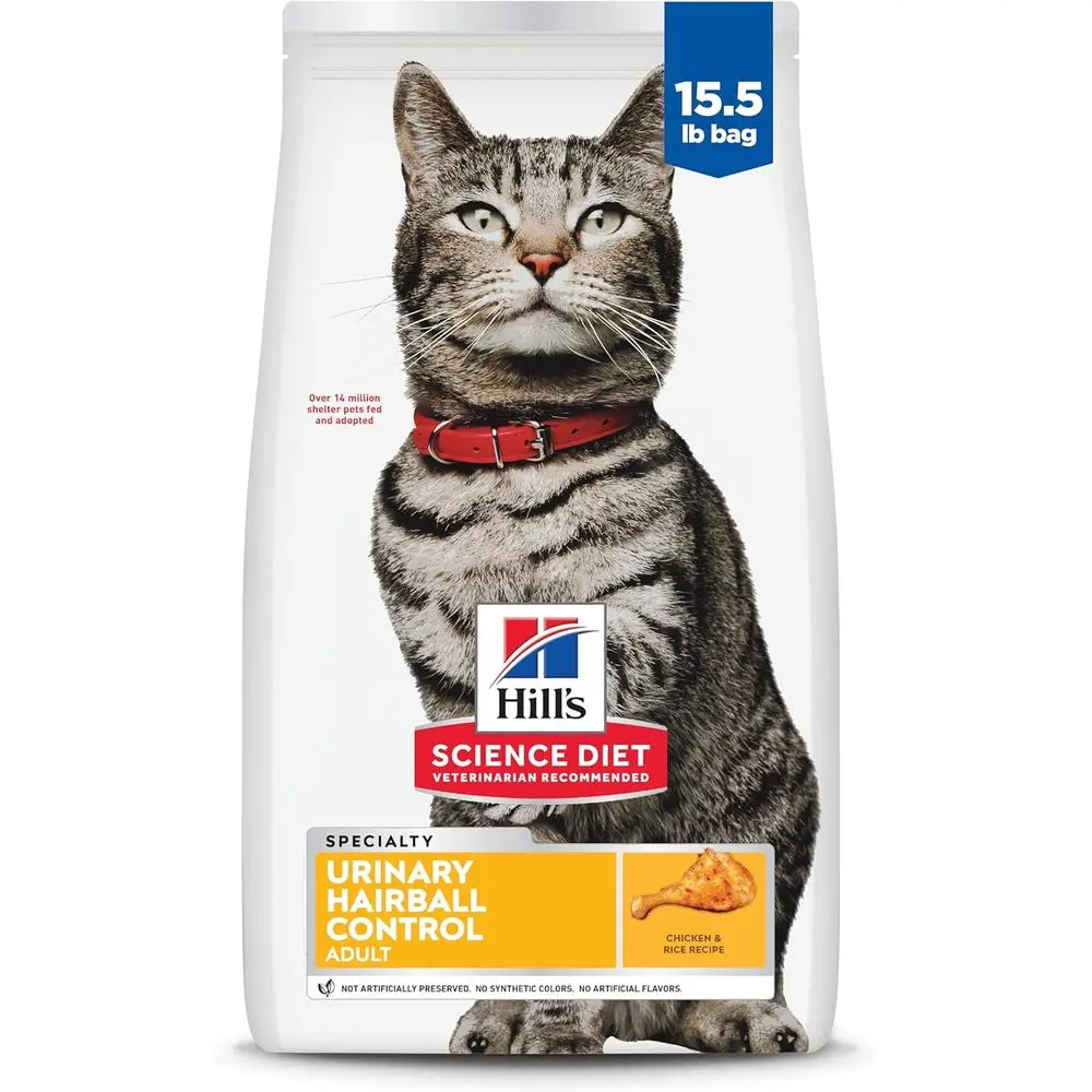 Adult Urinary & Hairball Control Dry Cat ood, Chicken, 15.5 lb. Bag
Adult Urinary & Hairball Control Dry Cat ood, Chicken, 15.5 lb. Bag
