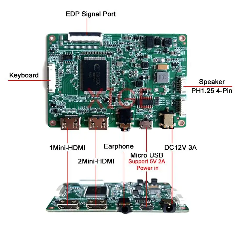 Controller Board Fit LP156WF4 LP156WF9 LP156WF1 LP156WFC LP156WFB LP156WFE LP156WF6 2Mini-HDMI 30Pin EDP Panel 1920x1080 DIY Kit
Controller Board Fit LP156WF4 LP156WF9 LP156WF1 LP156WFC LP156WFB LP156WFE LP156WF6 2Mini-HDMI 30Pin EDP Panel 1920x1080 DIY Kit