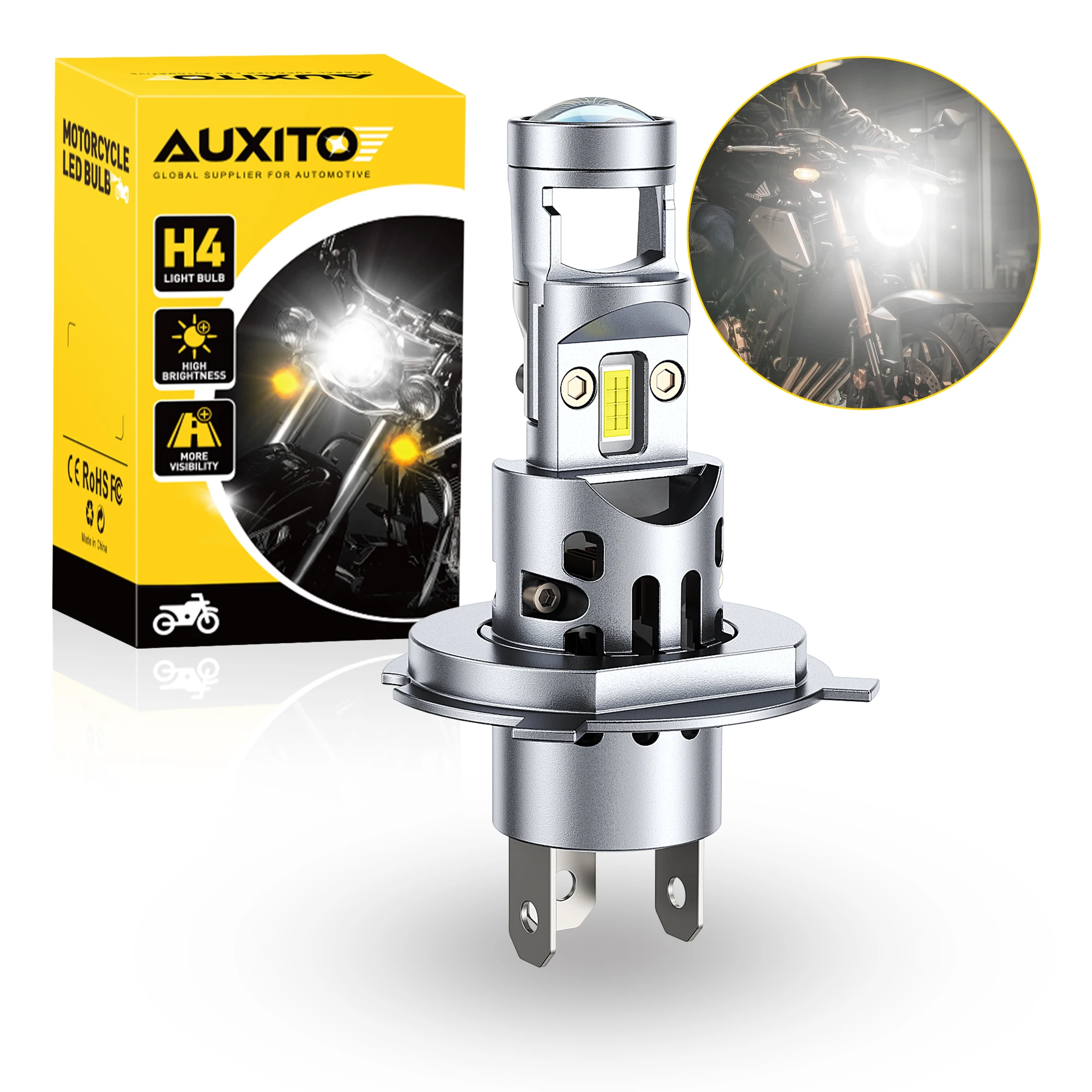 AUXITO 1 шт. Turbo H4 9003 HB2 мотоциклетные светодиодные фары 10000LM дальнего ближнего света мотоциклетные фары с HD линзами супер яркие
AUXITO 1 шт. Turbo H4 9003 HB2 мотоциклетные светодиодные фары 10000LM дальнего ближнего света мотоциклетные фары с HD линзами супер яркие
