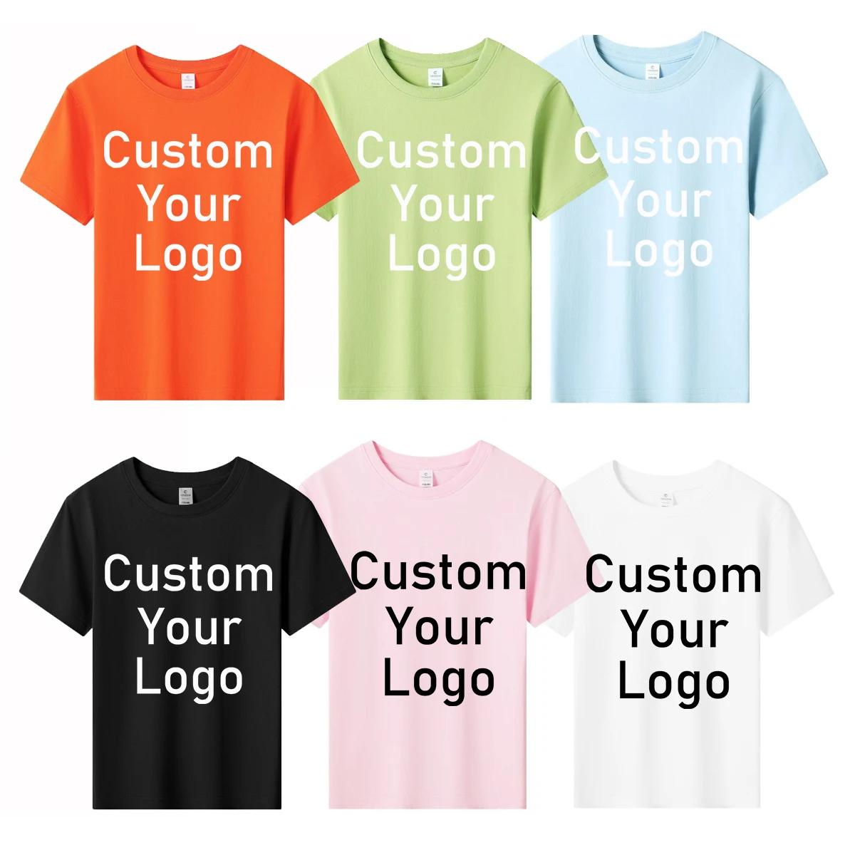 200gram Cotton Children's Round Neck Short Sleeve T-shirts Solid Color Casual Tees Shirt (Support Custom Logo Design)
200gram Cotton Children's Round Neck Short Sleeve T-shirts Solid Color Casual Tees Shirt (Support Custom Logo Design)