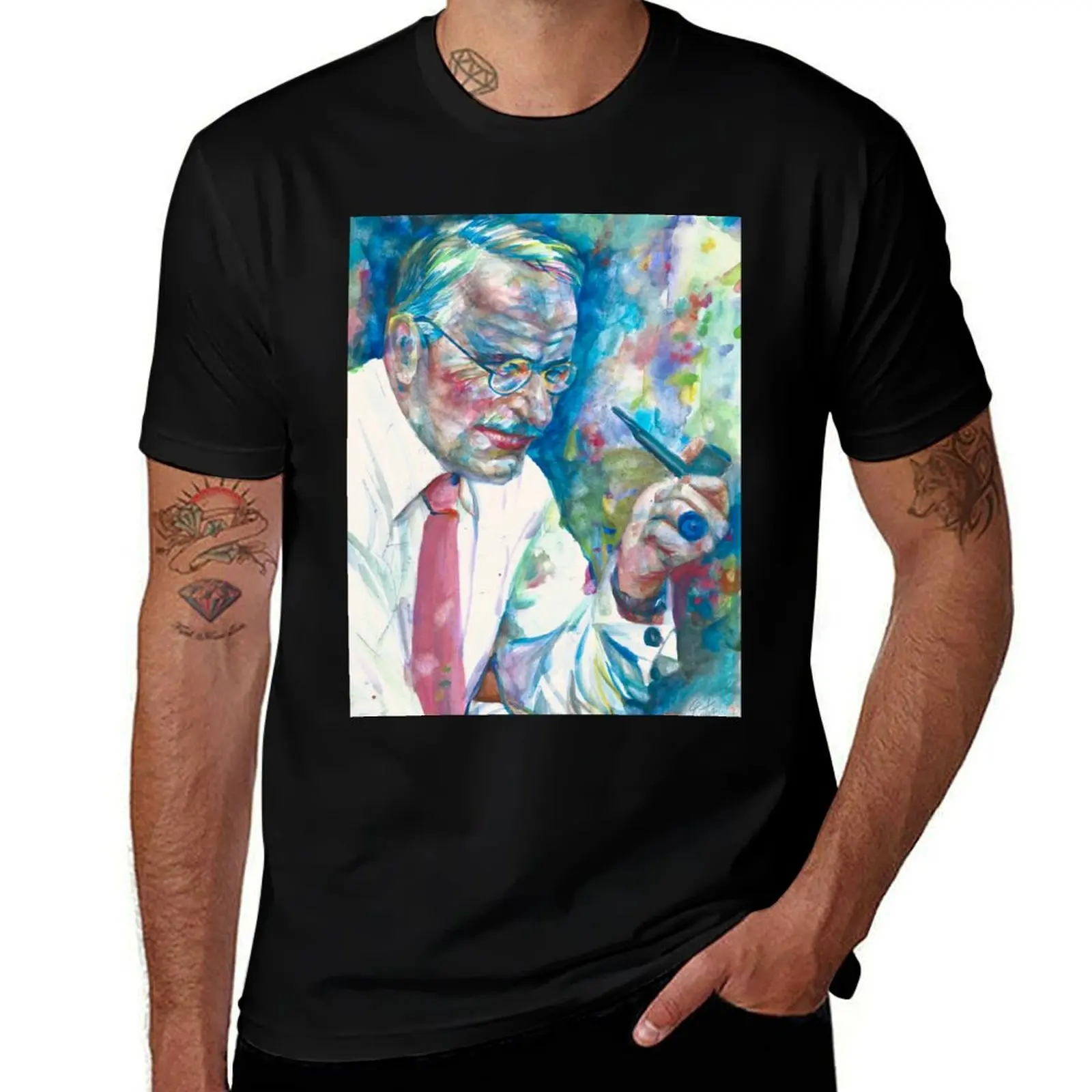 CARL JUNG - watercolor portrait .11 T-Shirt Large Size Loose Casual Tee
CARL JUNG - watercolor portrait .11 T-Shirt Large Size Loose Casual Tee