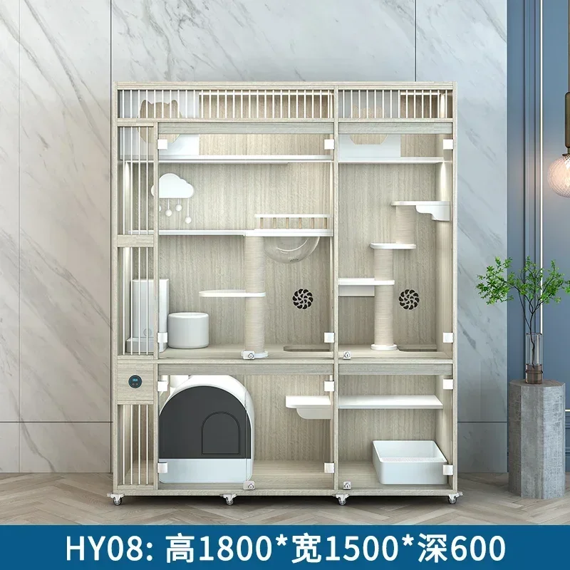 Solid wood cat cage home indoor cabinet custom cat nest cat house super large space pet furniture
Solid wood cat cage home indoor cabinet custom cat nest cat house super large space pet furniture