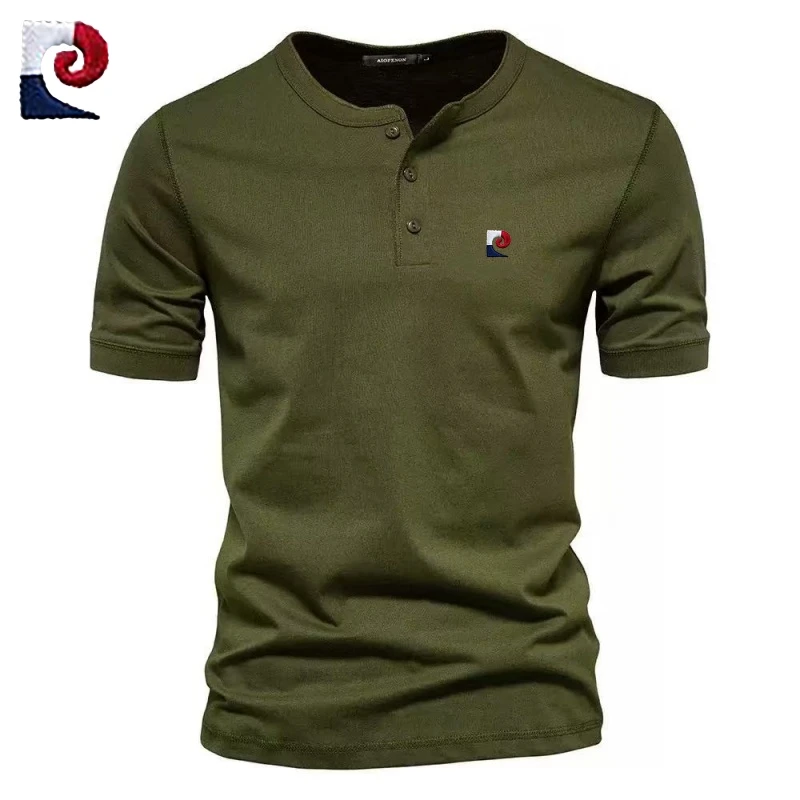 Новая мужская высококачественная хлопковая рубашка-поло с воротником Генри, летняя модная, повседневная, удобная, дышащая футболка-топ.
Новая мужская высококачественная хлопковая рубашка-поло с воротником Генри, летняя модная, повседневная, удобная, дышащая футболка-топ.