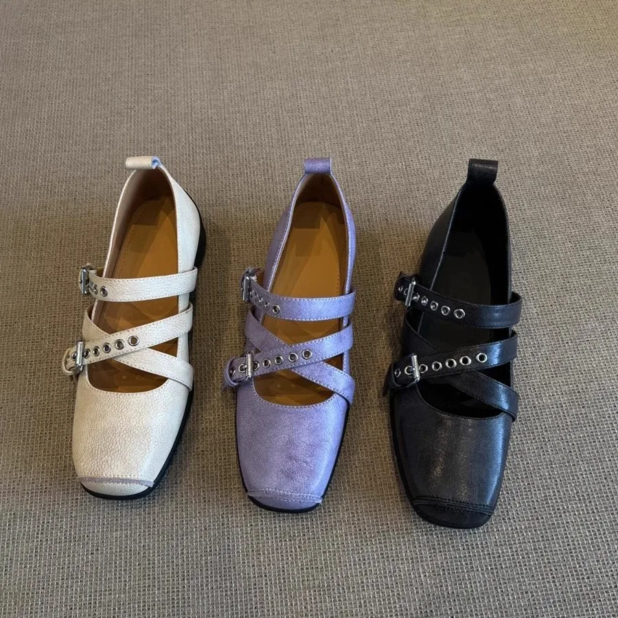 Женская обувь из натуральной кожи Design Sense Mary Jane Shoes Женская обувь с застежкой на голову и перекрестным ремнем на толстом каблуке Тенденция женской обуви
Женская обувь из натуральной кожи Design Sense Mary Jane Shoes Женская обувь с застежкой на голову и перекрестным ремнем на толстом каблуке Тенденция женской обуви