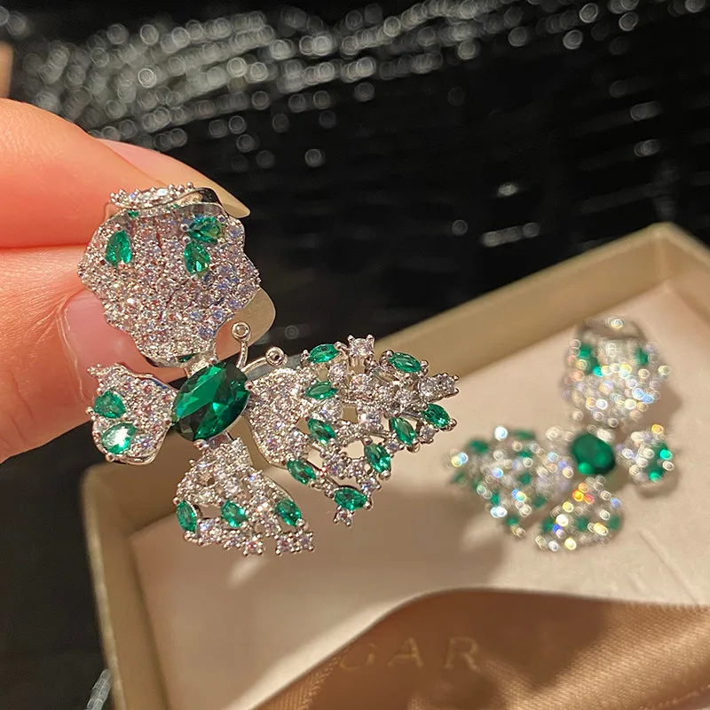 New Long Zircon Flower Light Luxury Fringed Earrings
New Long Zircon Flower Light Luxury Fringed Earrings
