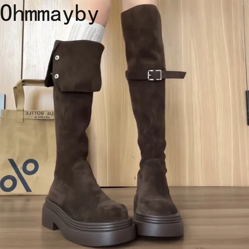 Winter Fashion Women Over The Knee Knight Boots Fashion Fold Two Ways To Wear Shoes Female Thick Heel Silm Thigh High Booties
Winter Fashion Women Over The Knee Knight Boots Fashion Fold Two Ways To Wear Shoes Female Thick Heel Silm Thigh High Booties