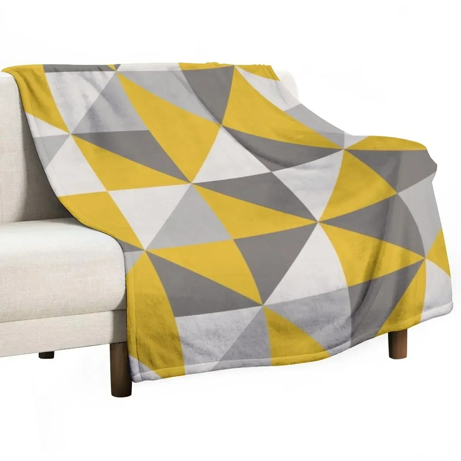Retro Triangle Design in Yellow and Grey Throw Blanket All Season Lightweight Soft Blanket for Bed
Retro Triangle Design in Yellow and Grey Throw Blanket All Season Lightweight Soft Blanket for Bed