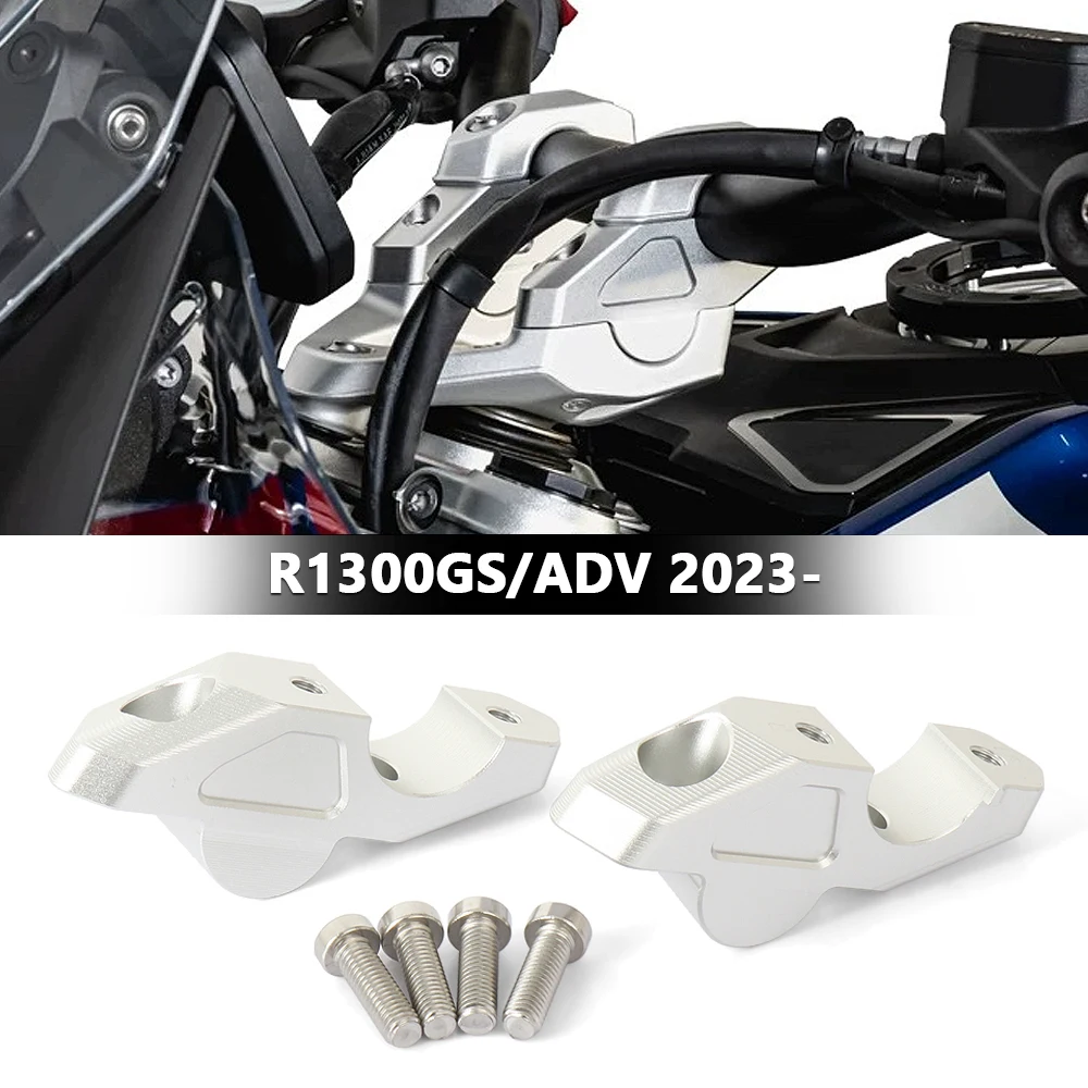 CNC Aluminum Motorcycle Handlebar Riser Lift Booster For BMW R1300GS Adventure r1300gs R 1300 GS 2023-2025 Handle Holder Kit
CNC Aluminum Motorcycle Handlebar Riser Lift Booster For BMW R1300GS Adventure r1300gs R 1300 GS 2023-2025 Handle Holder Kit