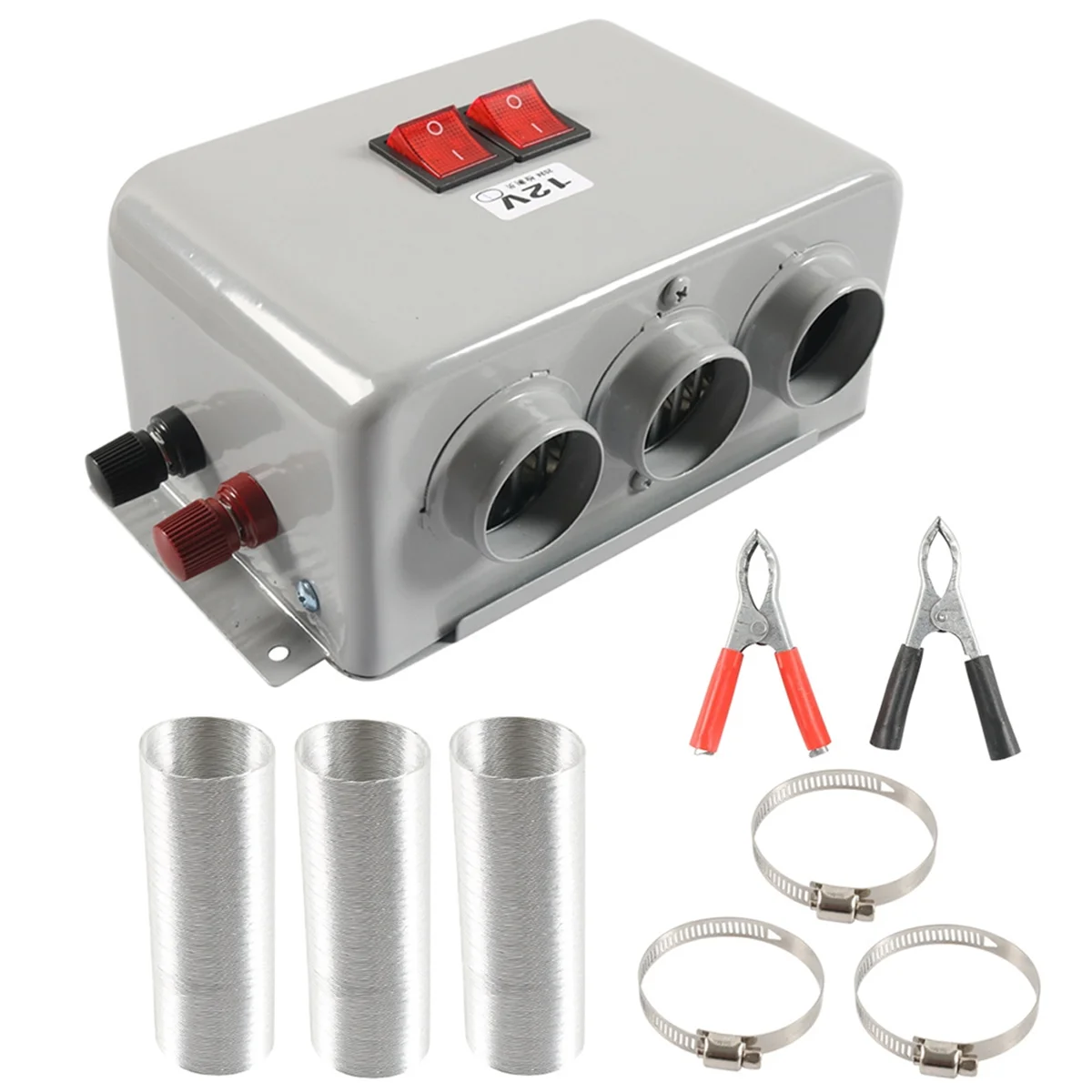 600W Universal Electric Heater Kit, 12V DC Heating Fan, Defogger, Glass Defroster, Demister -T45C
600W Universal Electric Heater Kit, 12V DC Heating Fan, Defogger, Glass Defroster, Demister -T45C