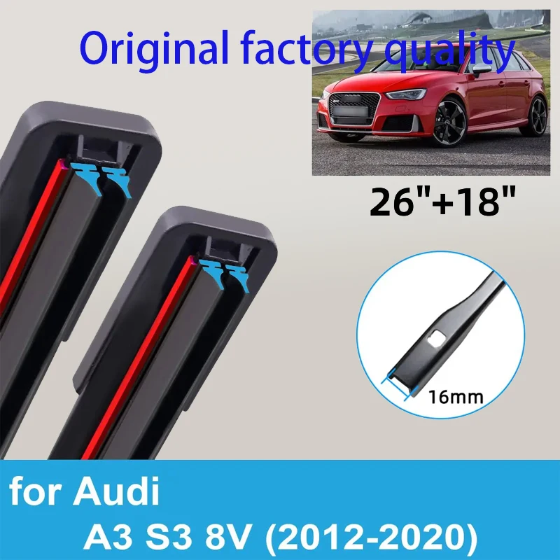 2PCS Car Wiper Blades for 2012-2020 Audi A3 S3 8V Front Windscreen Windshield Double Rubber Car Accessories 2017 2018 2019 2020
2PCS Car Wiper Blades for 2012-2020 Audi A3 S3 8V Front Windscreen Windshield Double Rubber Car Accessories 2017 2018 2019 2020