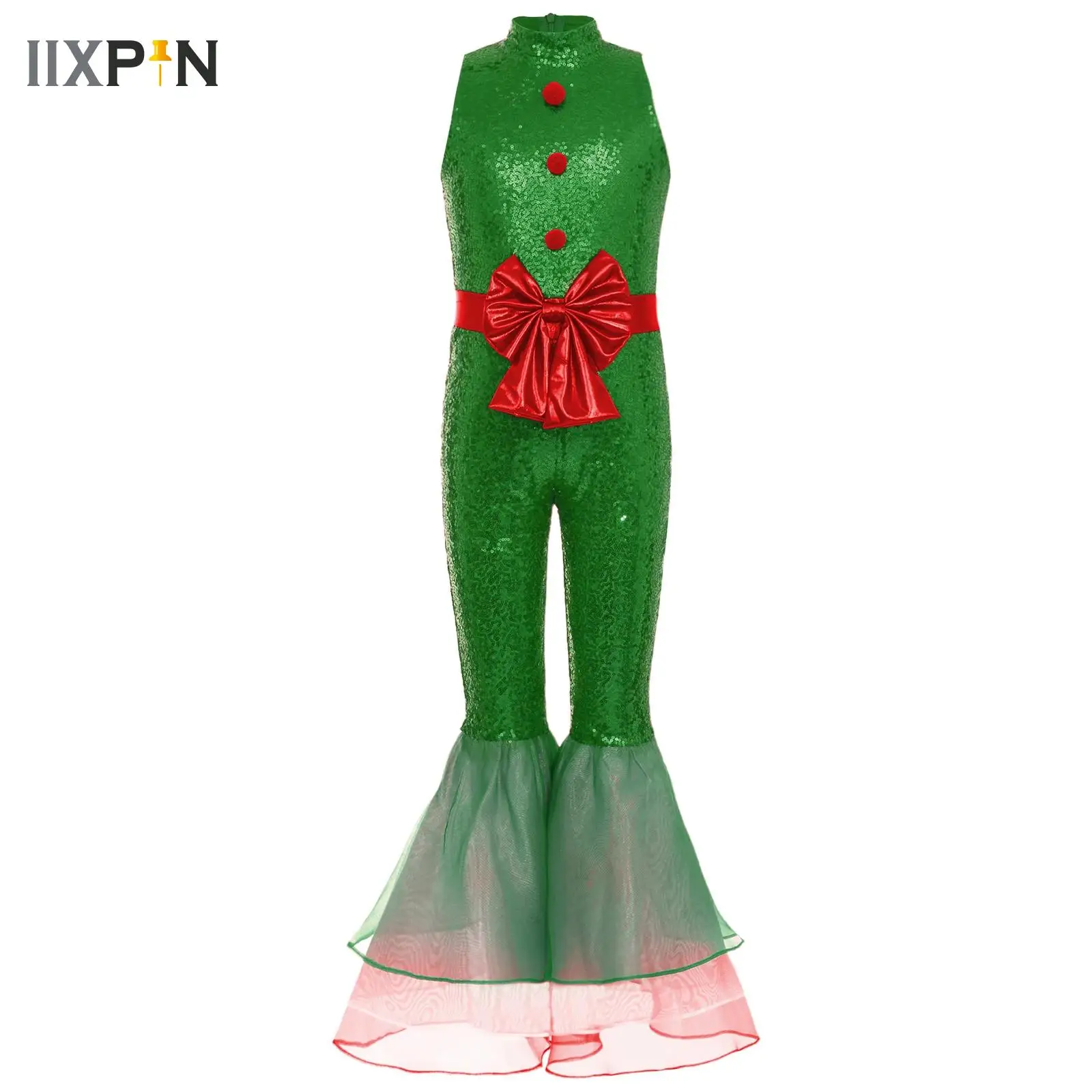 Kids Girls Mrs Santa Claus Cosplay Costume Sequins Pompom Christmas Party Performance Dance Dress Figure Ice Skating Tutu Dress
Kids Girls Mrs Santa Claus Cosplay Costume Sequins Pompom Christmas Party Performance Dance Dress Figure Ice Skating Tutu Dress