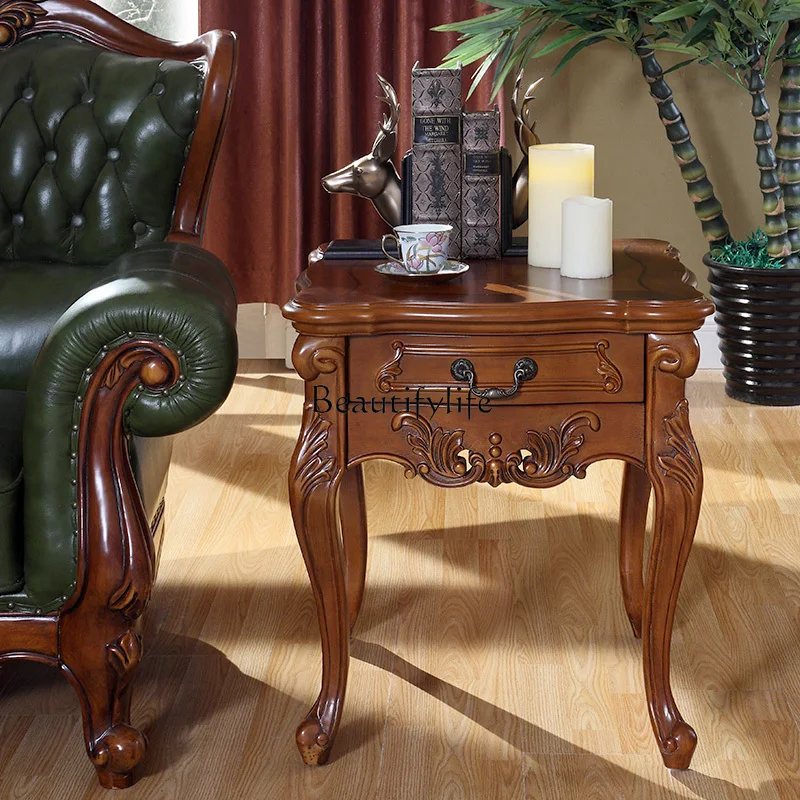 American Country Solid Wood Living Room Sofa Small Coffee Table Apartment Square Side Phone Coffee Table
American Country Solid Wood Living Room Sofa Small Coffee Table Apartment Square Side Phone Coffee Table