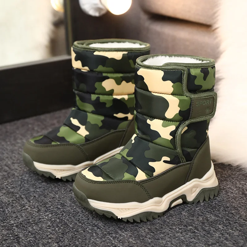 Winter Casua Plush Boots Fashion Children Boys Girls Snow Boots Kids Running Shoes Brand Sport Camouflage Shoes Kids Sneakers
Winter Casua Plush Boots Fashion Children Boys Girls Snow Boots Kids Running Shoes Brand Sport Camouflage Shoes Kids Sneakers