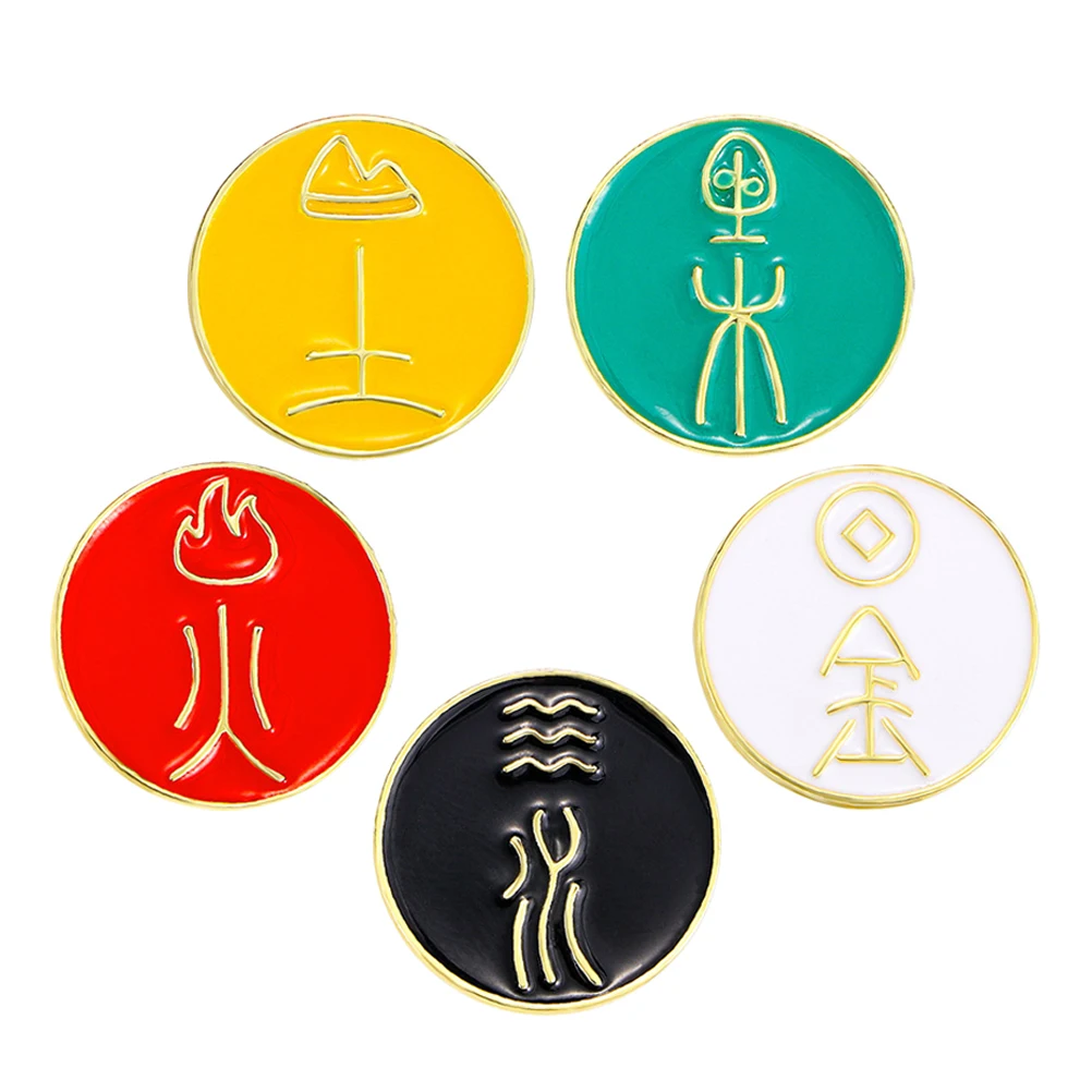 5pcs Badge Brooch Pins Chinese Character Ornaments Creative Backpack Pin Fashion Metal Craft Accessories
5pcs Badge Brooch Pins Chinese Character Ornaments Creative Backpack Pin Fashion Metal Craft Accessories
