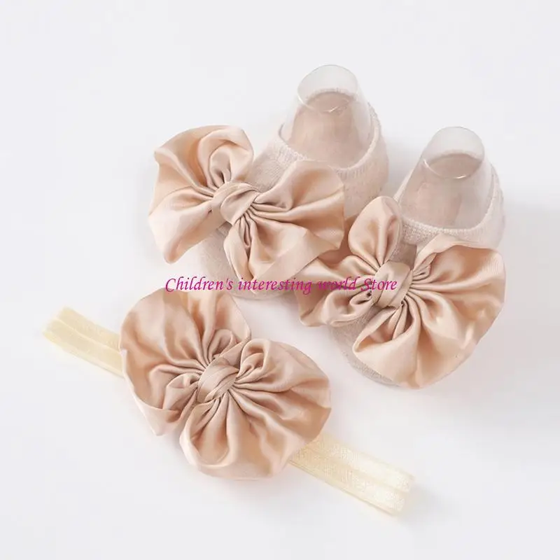 Nonslip Bowtie Floor Socks Infant Headband Prewalker Floor Socks Hairband 2pcs 425F
Nonslip Bowtie Floor Socks Infant Headband Prewalker Floor Socks Hairband 2pcs 425F