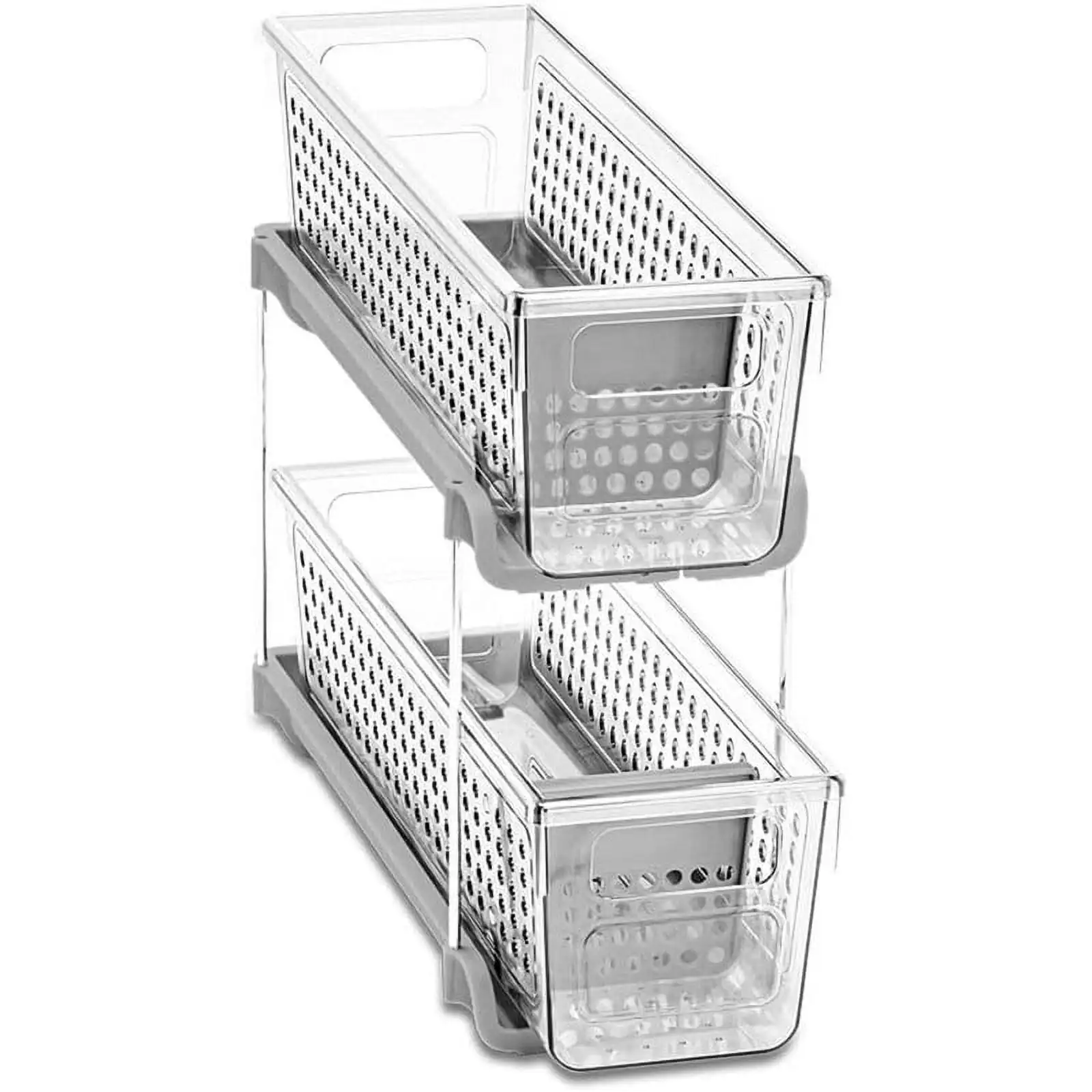 Madesmart Premium Mini 2-Tier Organizer, Multi-Purpose Slide-Out Storage with Handles for Home and Bath, Clear
Madesmart Premium Mini 2-Tier Organizer, Multi-Purpose Slide-Out Storage with Handles for Home and Bath, Clear