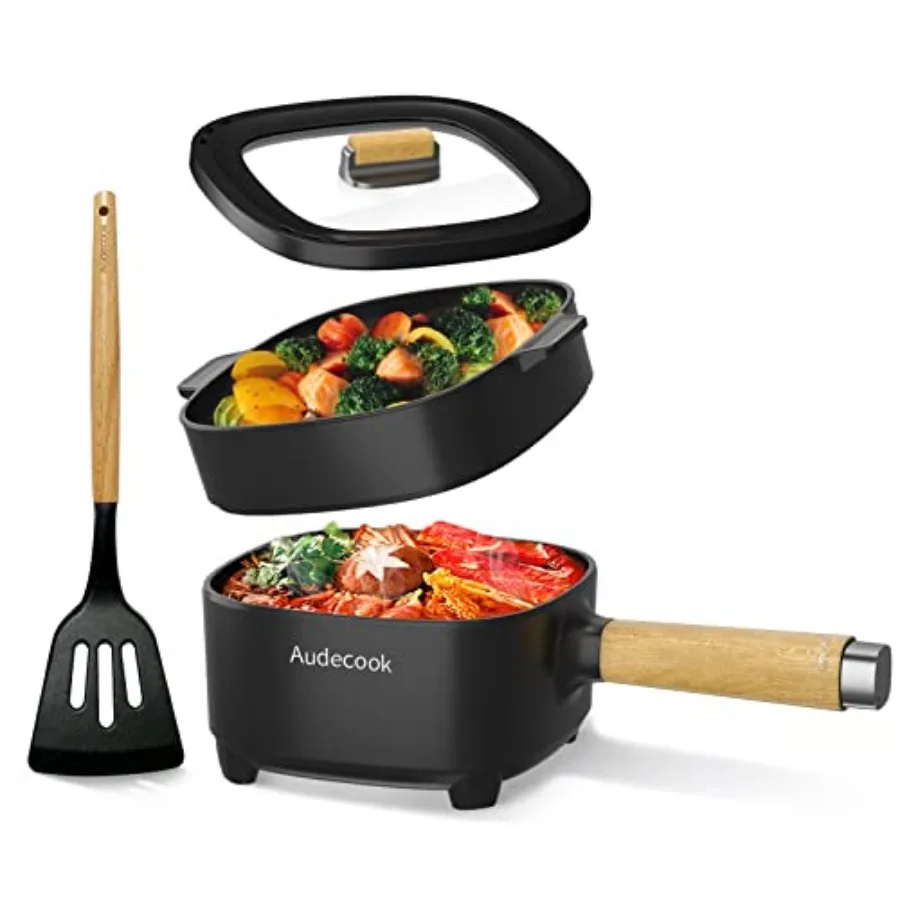 Hot Pot Electric 2L Cermic Glaze Non-Stick Frying Pan 8 Inch Portable Travel Cooker for Ramen/Steak/Fried Rice/Oatmeal/Soup wit
Hot Pot Electric 2L Cermic Glaze Non-Stick Frying Pan 8 Inch Portable Travel Cooker for Ramen/Steak/Fried Rice/Oatmeal/Soup wit