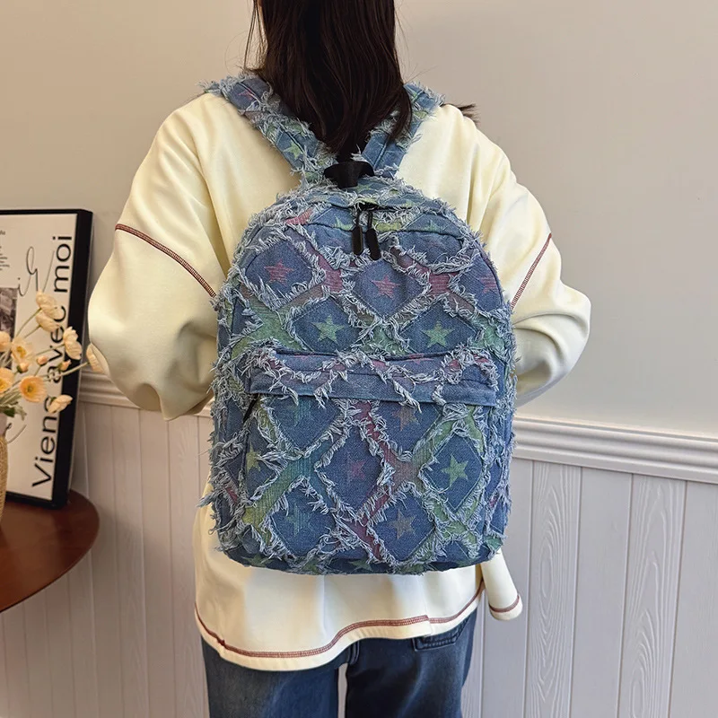  Эстетический рюкзак в стиле преппи — милая школьная сумка в клетку со звездами для девочек, вместительная сумка для книг цвета дофамина, подарок для подростков 
 Эстетический рюкзак в стиле преппи — милая школьная сумка в клетку со звездами для девочек, вместительная сумка для книг цвета дофамина, подарок для подростков