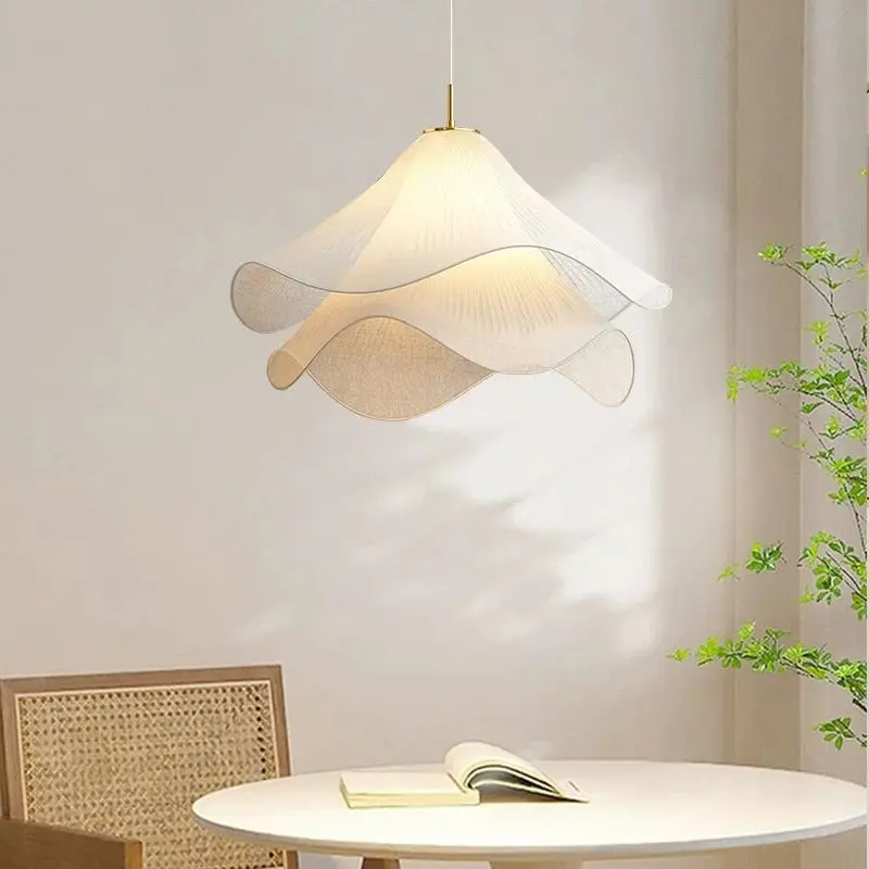 Cream restaurant chandelier designer creative personality retro living room bedroom simple fabric petal lighting
Cream restaurant chandelier designer creative personality retro living room bedroom simple fabric petal lighting