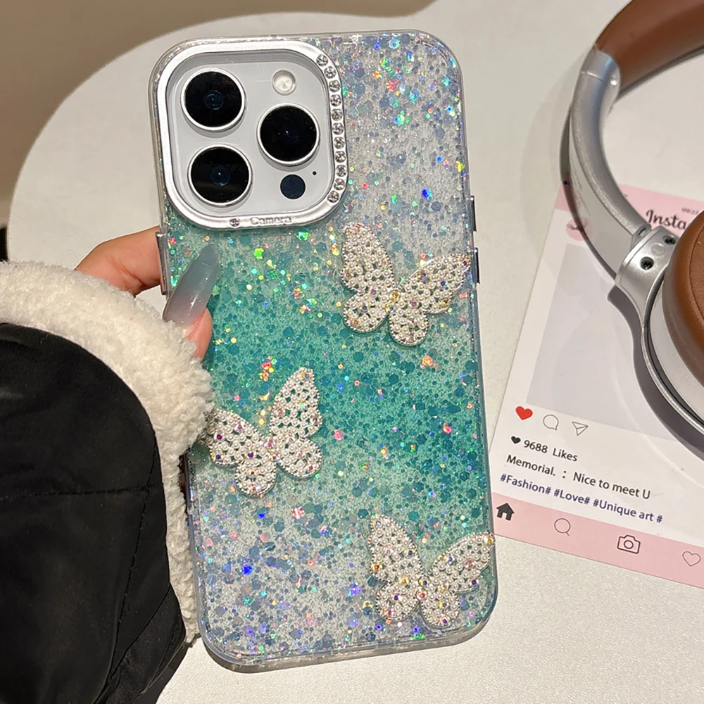 Luxury Butterfly Diamond Bling Glitter Phone Case For iPhone 16 15 14 13 12 11 Pro Max Plus Rainbow Shockproof Rhinestones Cover
Luxury Butterfly Diamond Bling Glitter Phone Case For iPhone 16 15 14 13 12 11 Pro Max Plus Rainbow Shockproof Rhinestones Cover