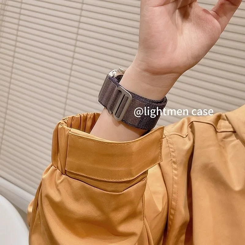 Nylon Ultra High Mountain Loop Suitable for iWatch10 Apple Watch 9 Strap 78 Premium and Simple
Nylon Ultra High Mountain Loop Suitable for iWatch10 Apple Watch 9 Strap 78 Premium and Simple