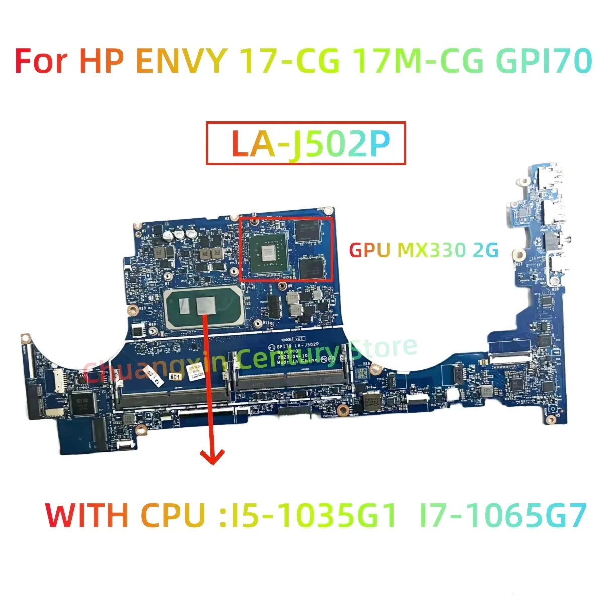 Материнская плата для HP ENVY 17-CG 17M-CG GPI70 L87979-601 L87978-601 LA-J502P с процессором I5 I7 10-й графический процессор MX330 2G, 100% тестирование
Материнская плата для HP ENVY 17-CG 17M-CG GPI70 L87979-601 L87978-601 LA-J502P с процессором I5 I7 10-й графический процессор MX330 2G, 100% тестирование
