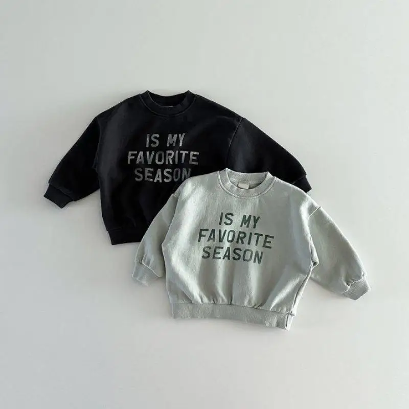 2024 Spring New Children Long Sleeve Sweatshirt Cotton Baby Boy Girl Letter Print Versatile Pullover Toddler Loose Casual Tops
2024 Spring New Children Long Sleeve Sweatshirt Cotton Baby Boy Girl Letter Print Versatile Pullover Toddler Loose Casual Tops