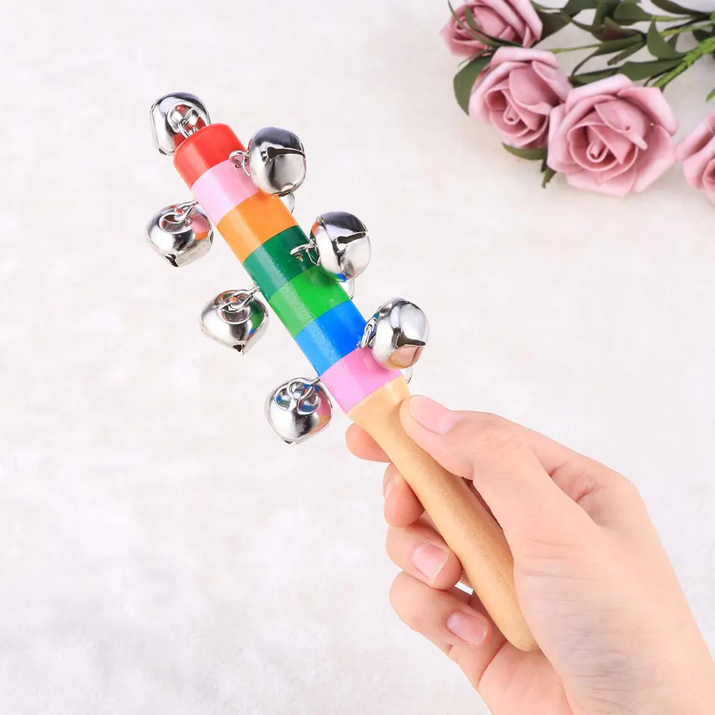 Wood H bell Musical Toys Kids Party Props H held Bell Instrument Baby Shaker Educational Lightweight Portable Fun
Wood H bell Musical Toys Kids Party Props H held Bell Instrument Baby Shaker Educational Lightweight Portable Fun