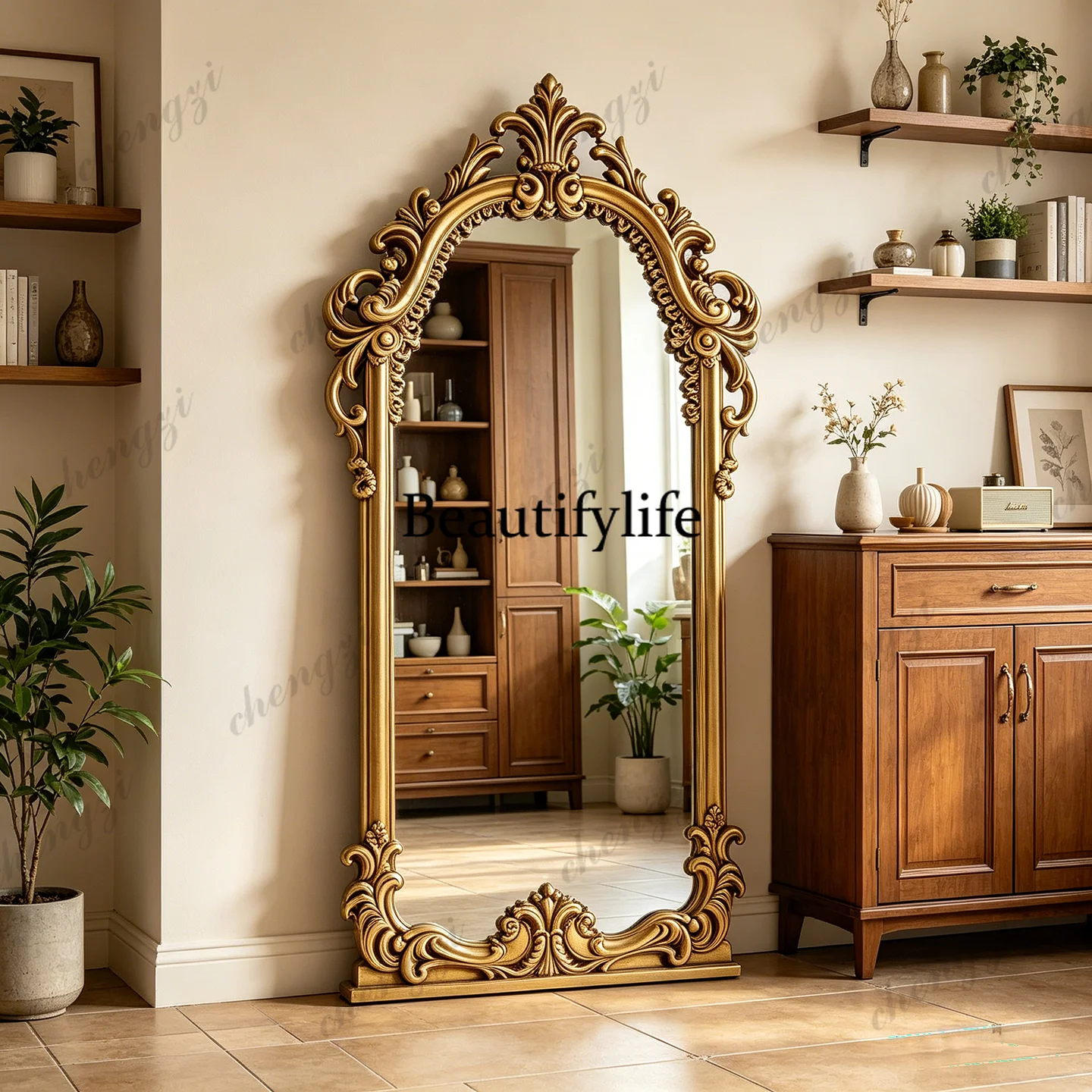 French retro full-length mirror American carved floor-to-ceiling mirror villa luxury full-length mirror European-style bedroom
French retro full-length mirror American carved floor-to-ceiling mirror villa luxury full-length mirror European-style bedroom