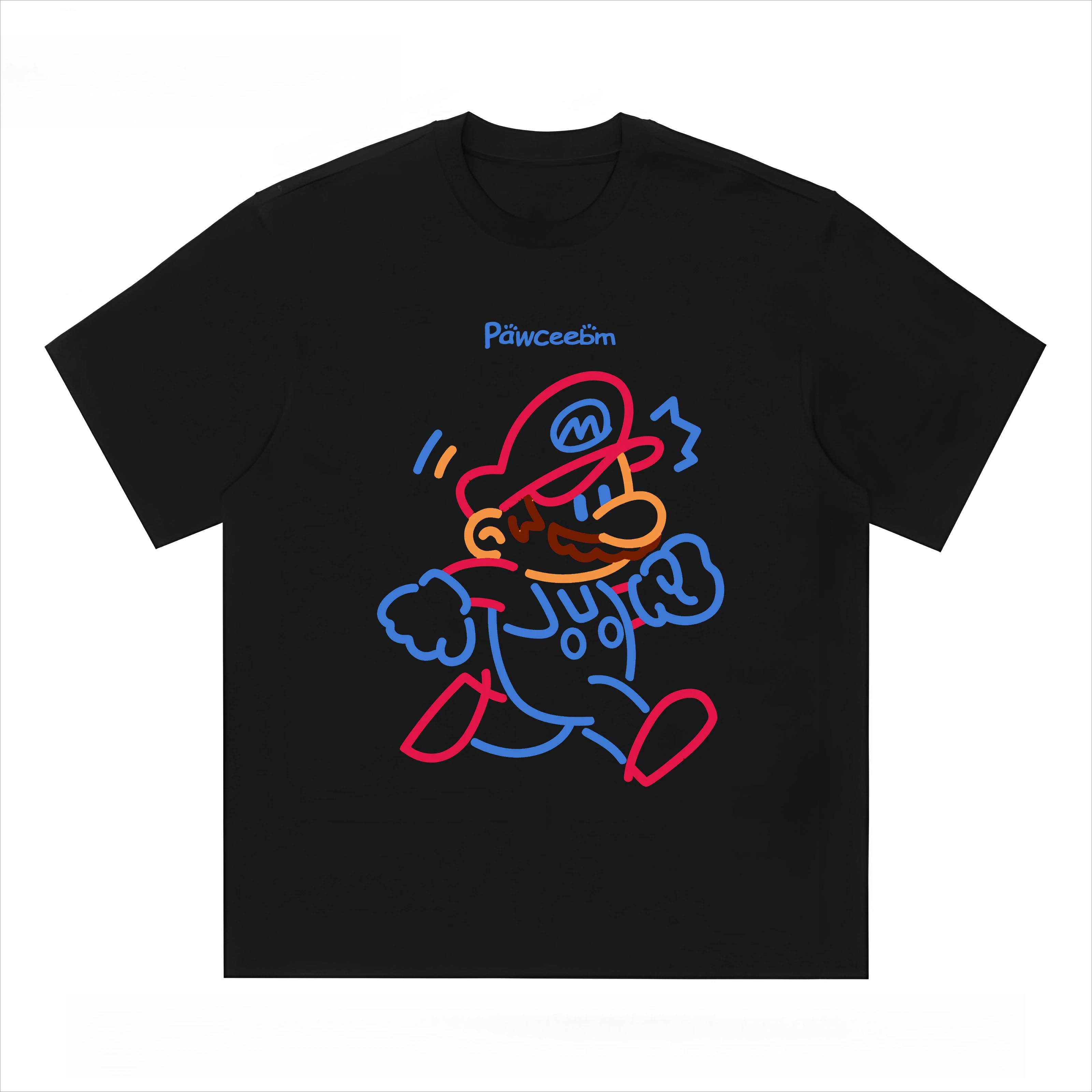 American Retro Cartoon Mario Short-sleeved T-shirt Men and Women with The Same Loose and Versatile Couple Top Summer Fashion Top
American Retro Cartoon Mario Short-sleeved T-shirt Men and Women with The Same Loose and Versatile Couple Top Summer Fashion Top