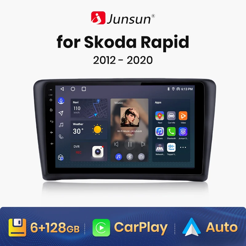 Junsun V1 AI Voice Wireless CarPlay Android Auto Radio for Skoda Rapid 2012 2013 2014 2015-2020 4G Car Multimedia GPS 2din
Junsun V1 AI Voice Wireless CarPlay Android Auto Radio for Skoda Rapid 2012 2013 2014 2015-2020 4G Car Multimedia GPS 2din