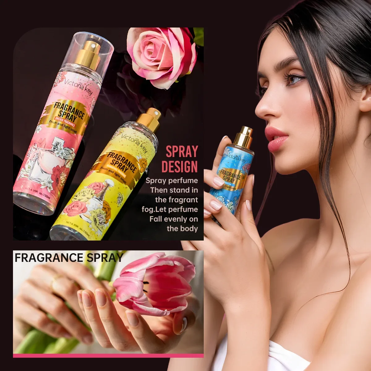 150ML Flower Fragrance Tone Alcohol-free Perfume Body Spray Hair Spray Perfume Lasting Fragrance Ladies Perfume Woman Perfumes
150ML Flower Fragrance Tone Alcohol-free Perfume Body Spray Hair Spray Perfume Lasting Fragrance Ladies Perfume Woman Perfumes