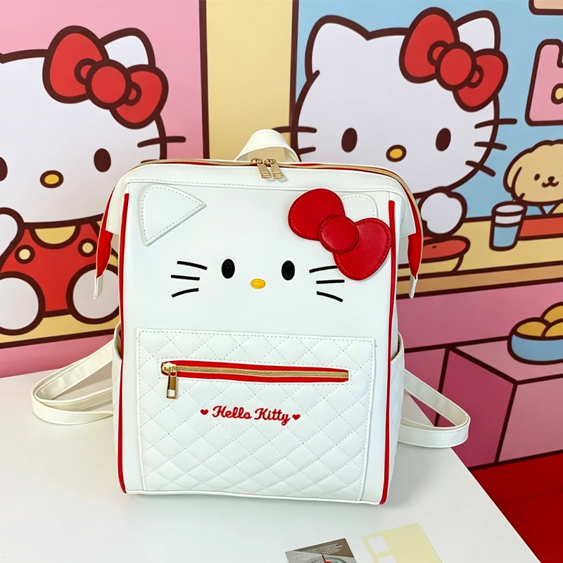 New Hello Kittys Cute Bow Tie Backpack Large Capacity Leisure Girls Backpack Cartoon Rhombus Clamp Mouth Storage Travel Bag
New Hello Kittys Cute Bow Tie Backpack Large Capacity Leisure Girls Backpack Cartoon Rhombus Clamp Mouth Storage Travel Bag