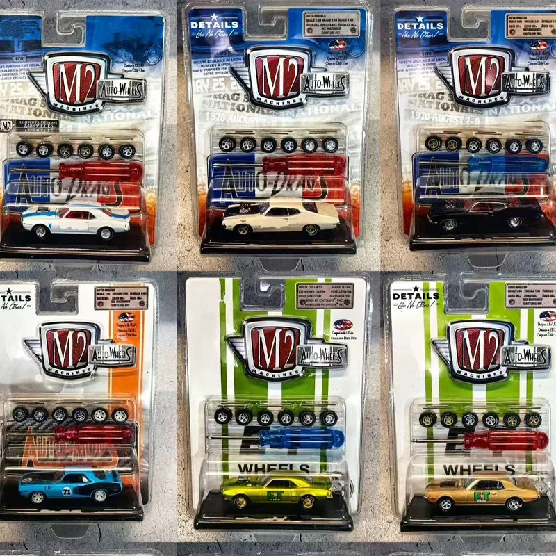 M2 1:64 Scale Diecast Model Car Set,Collectible American Muscle Car Models with Replacement Wheels Tools, Boys Birthday Gift
M2 1:64 Scale Diecast Model Car Set,Collectible American Muscle Car Models with Replacement Wheels Tools, Boys Birthday Gift