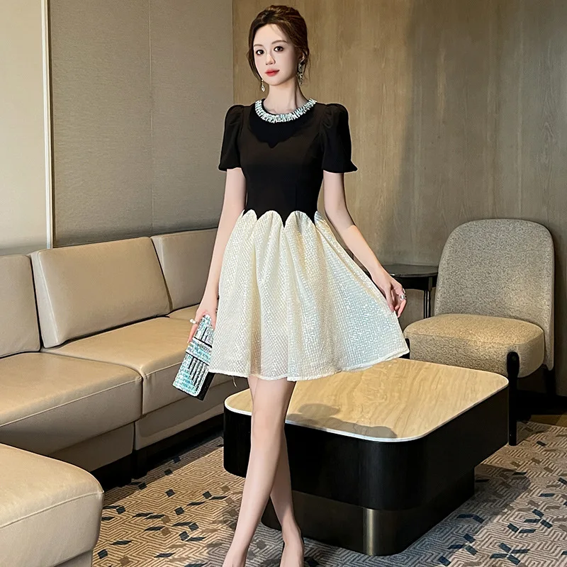 Pregnant Women Chiffon Dress Summer Short Sleeve O-Neck Block Color Patchwork Maternity Mini Dress Loose Pregnancy A-Line Dress
Pregnant Women Chiffon Dress Summer Short Sleeve O-Neck Block Color Patchwork Maternity Mini Dress Loose Pregnancy A-Line Dress
