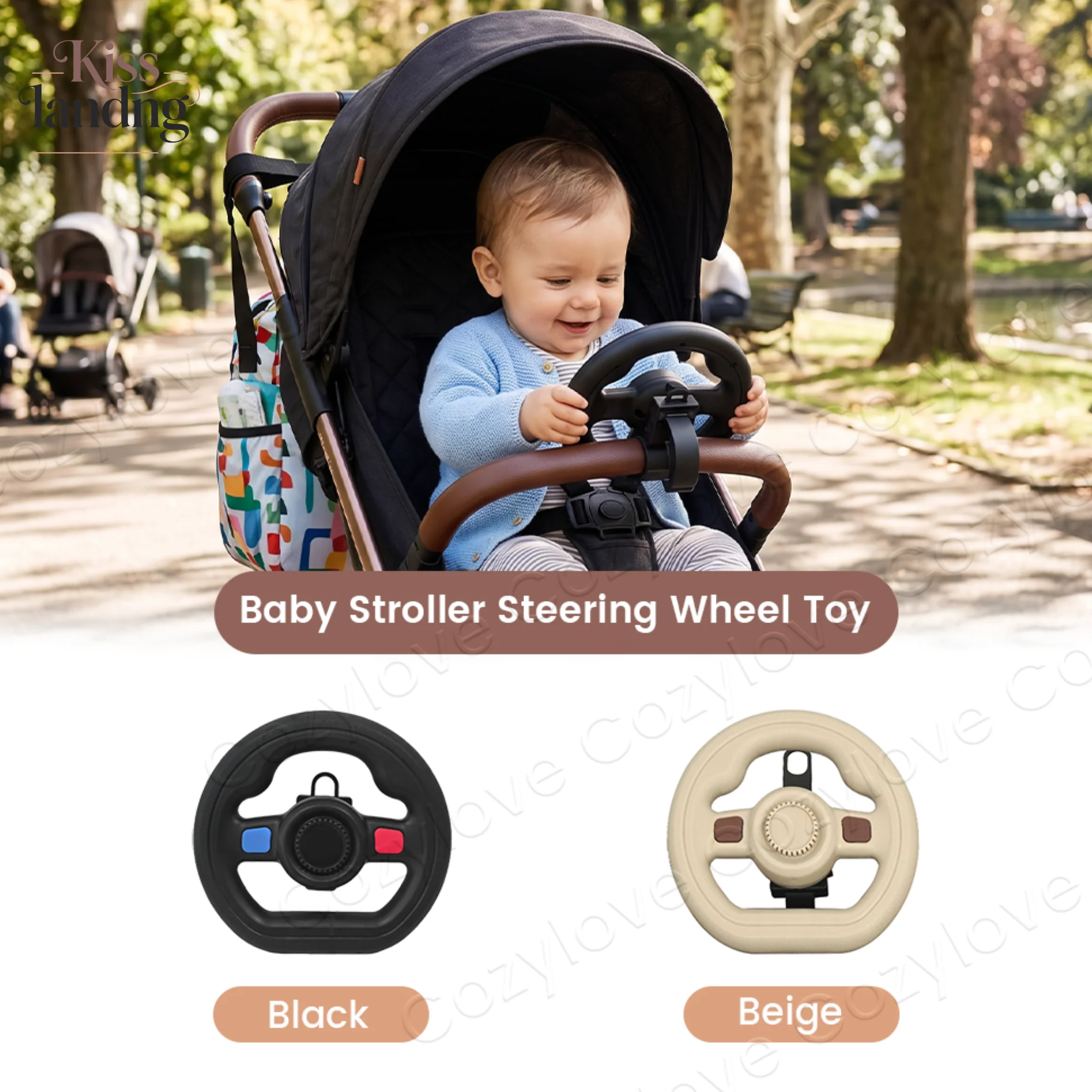 Stroller Steering Wheel Toy with Music & Horn | 360° Rotatable Interactive Toy for Toddlers
Stroller Steering Wheel Toy with Music & Horn | 360° Rotatable Interactive Toy for Toddlers