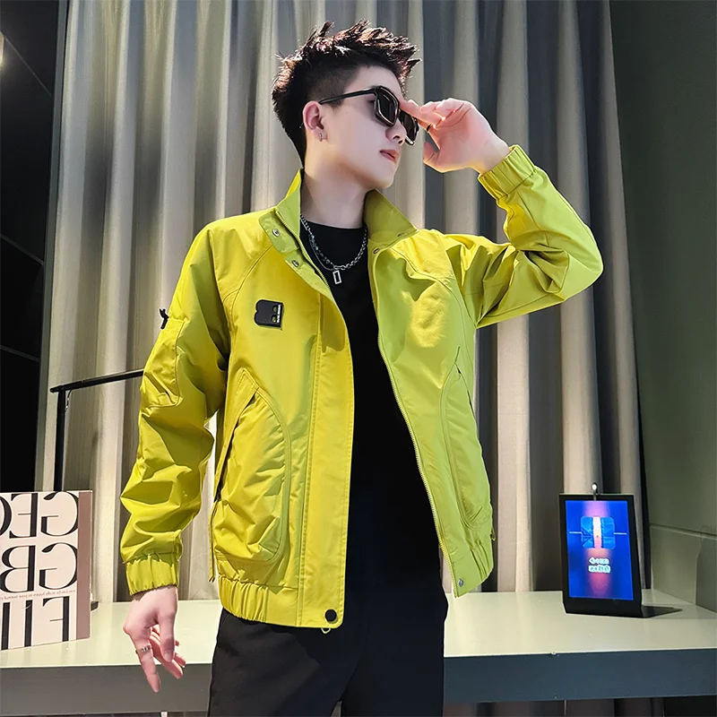 Casual Thin Men's Jaet Spring Autumn New Sle Summer Trendy Faion Loose Fit Long Sve Stand Collar Regular Length
Casual Thin Men's Jaet Spring Autumn New Sle Summer Trendy Faion Loose Fit Long Sve Stand Collar Regular Length